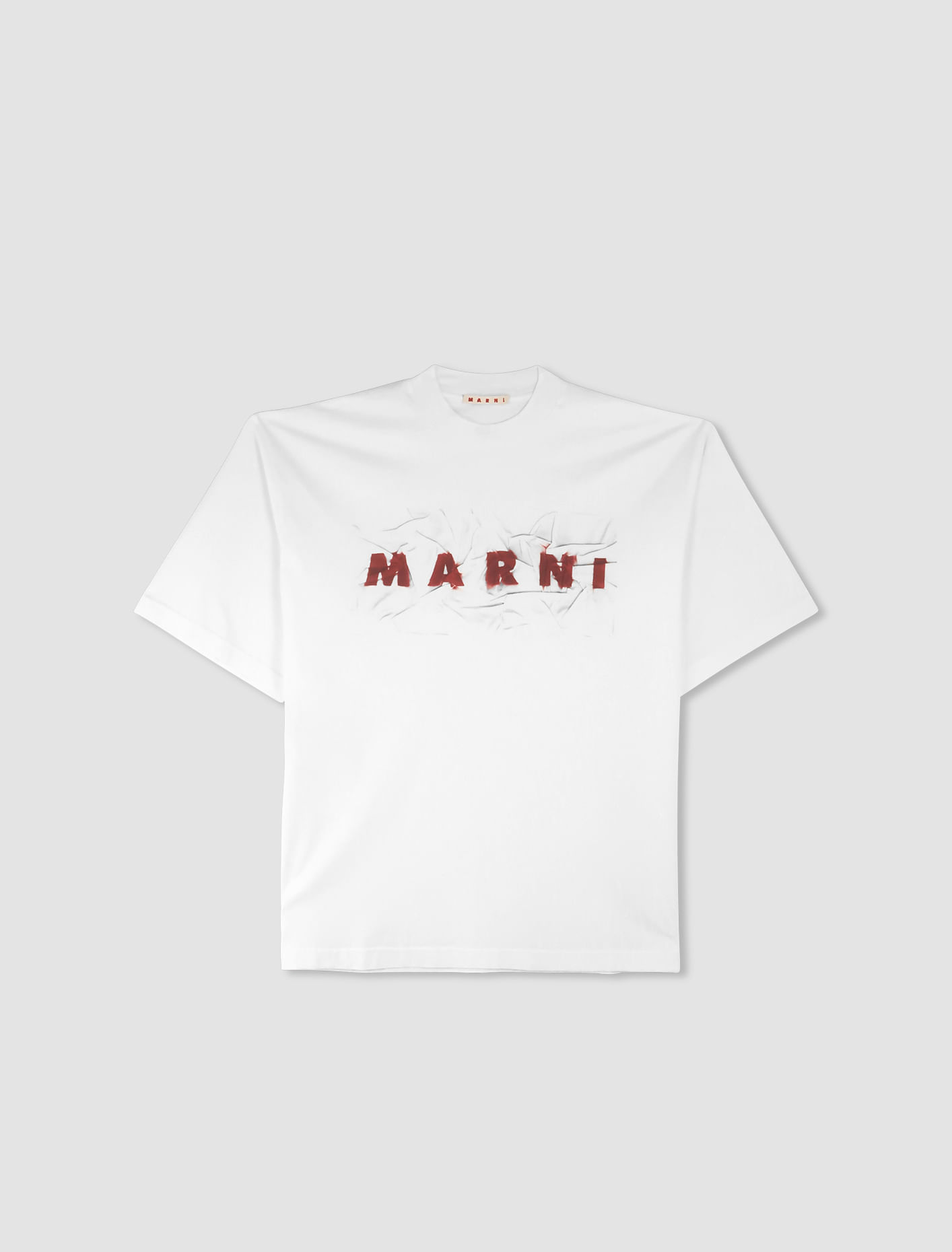 Shop Marni T-shirt In Lily White