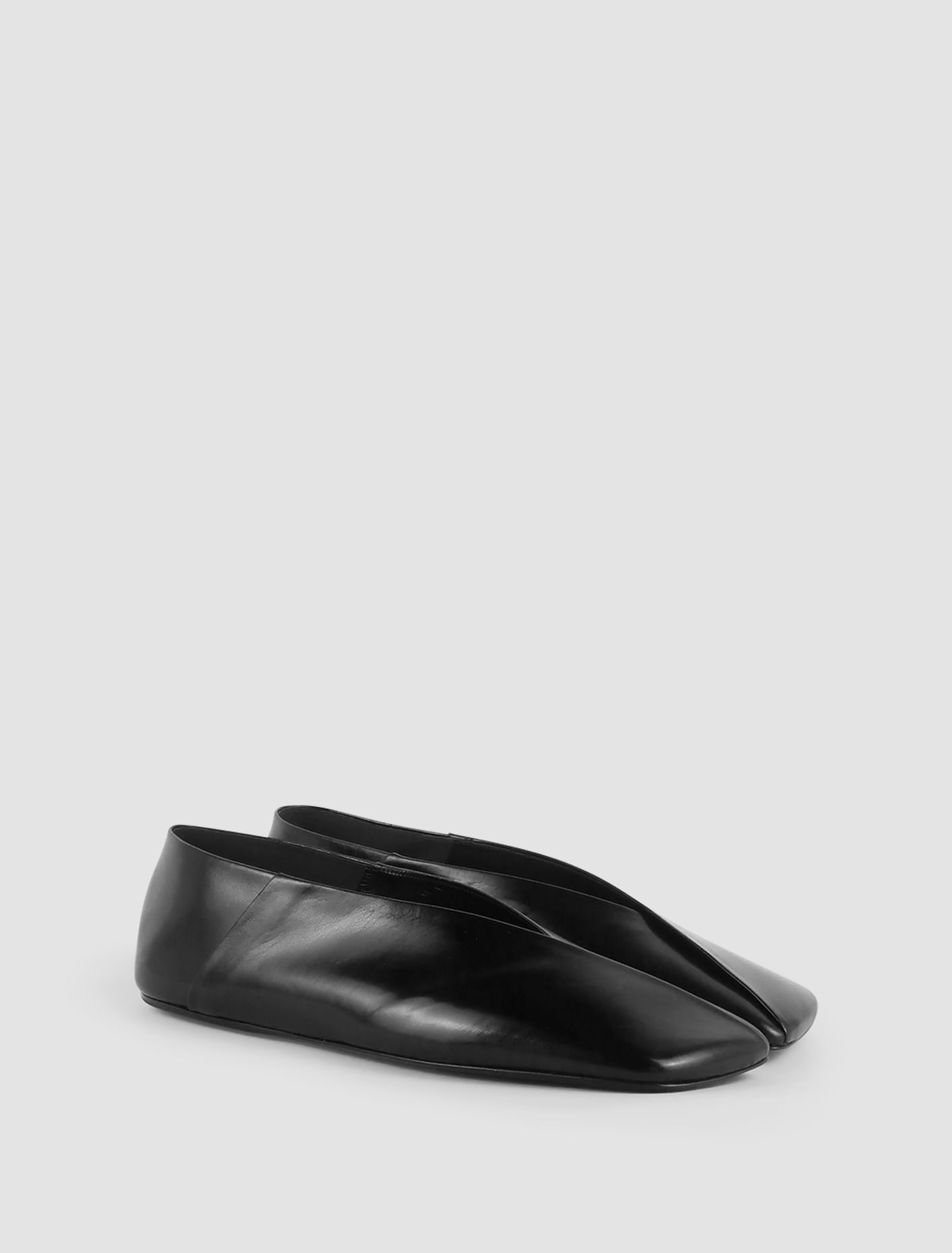 Shop Jil Sander Ballerinas In Black