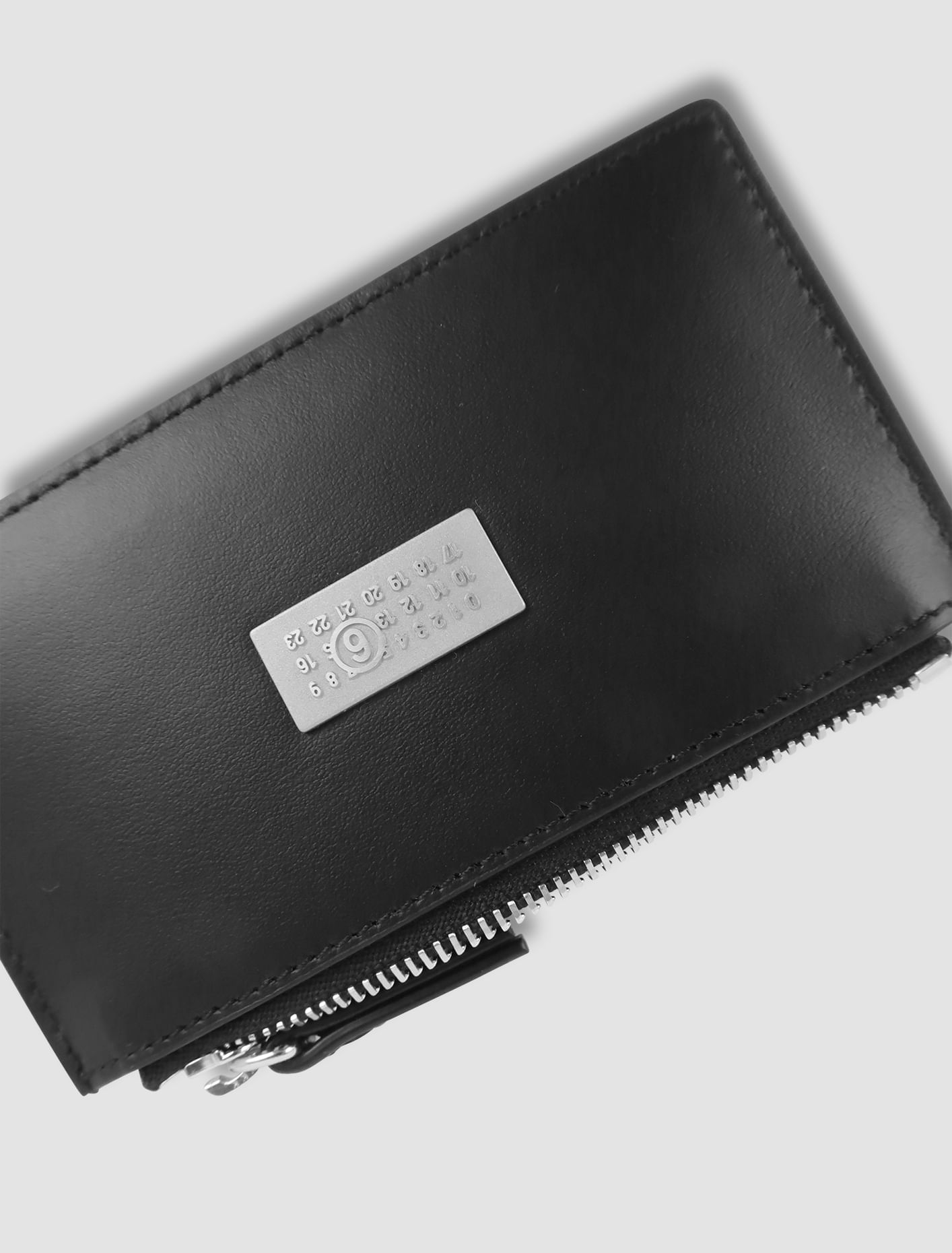 Shop Mm6 Maison Margiela Numeric Bifold Wallet In Black