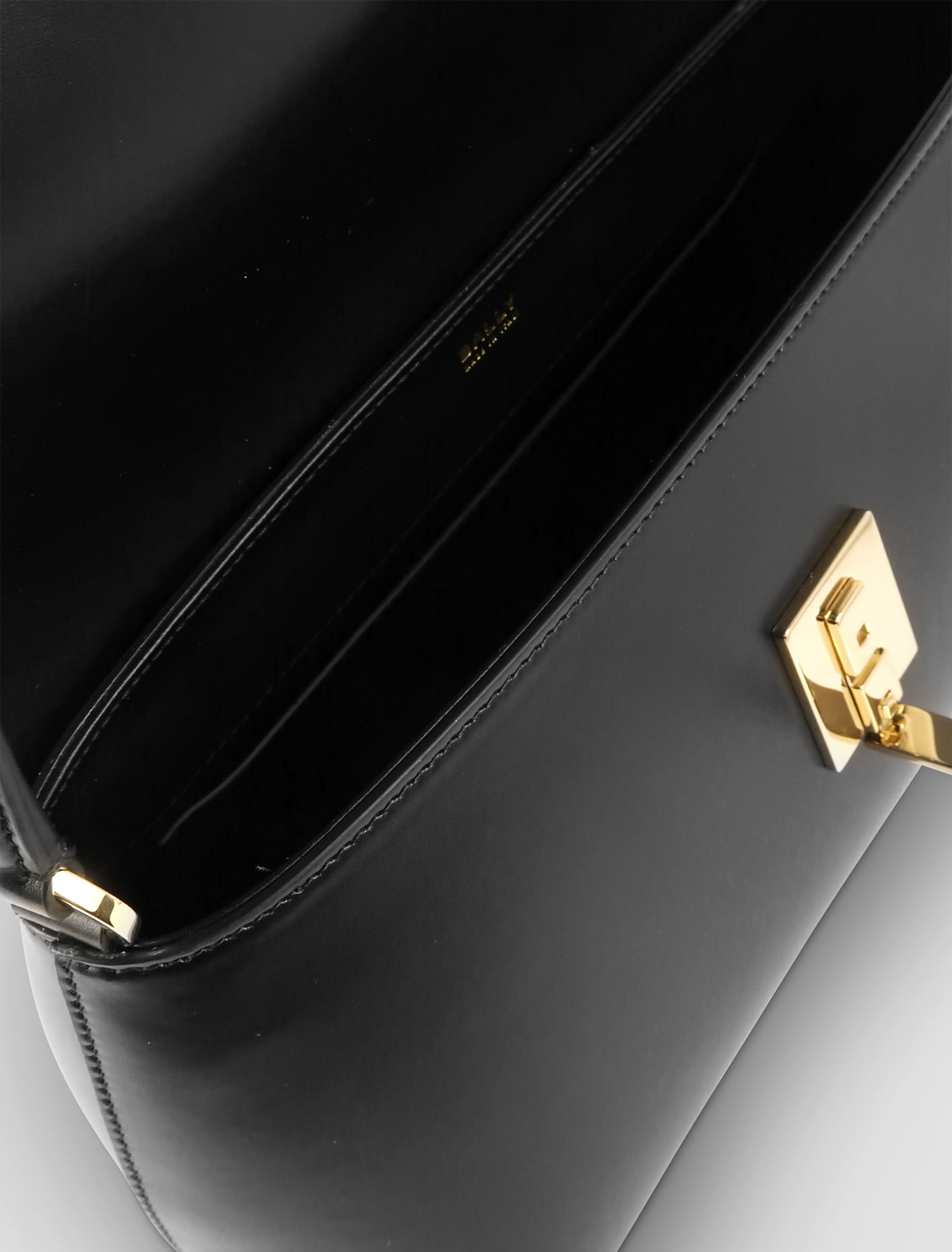 Shop Bally Ollam Pocket Shoulder Bag In Black+yelgold