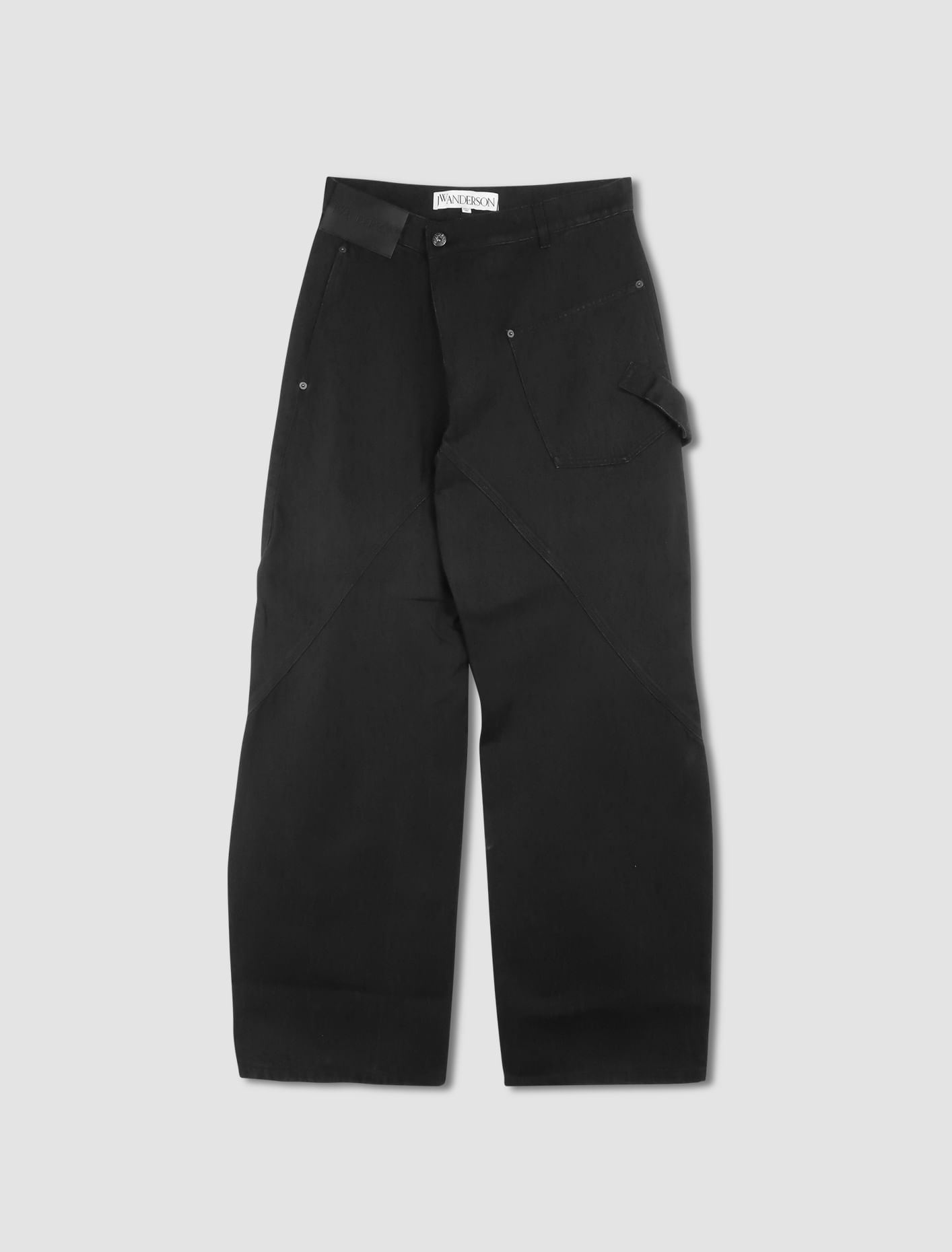 Shop Jw Anderson Twisted Workwear Jean In Black