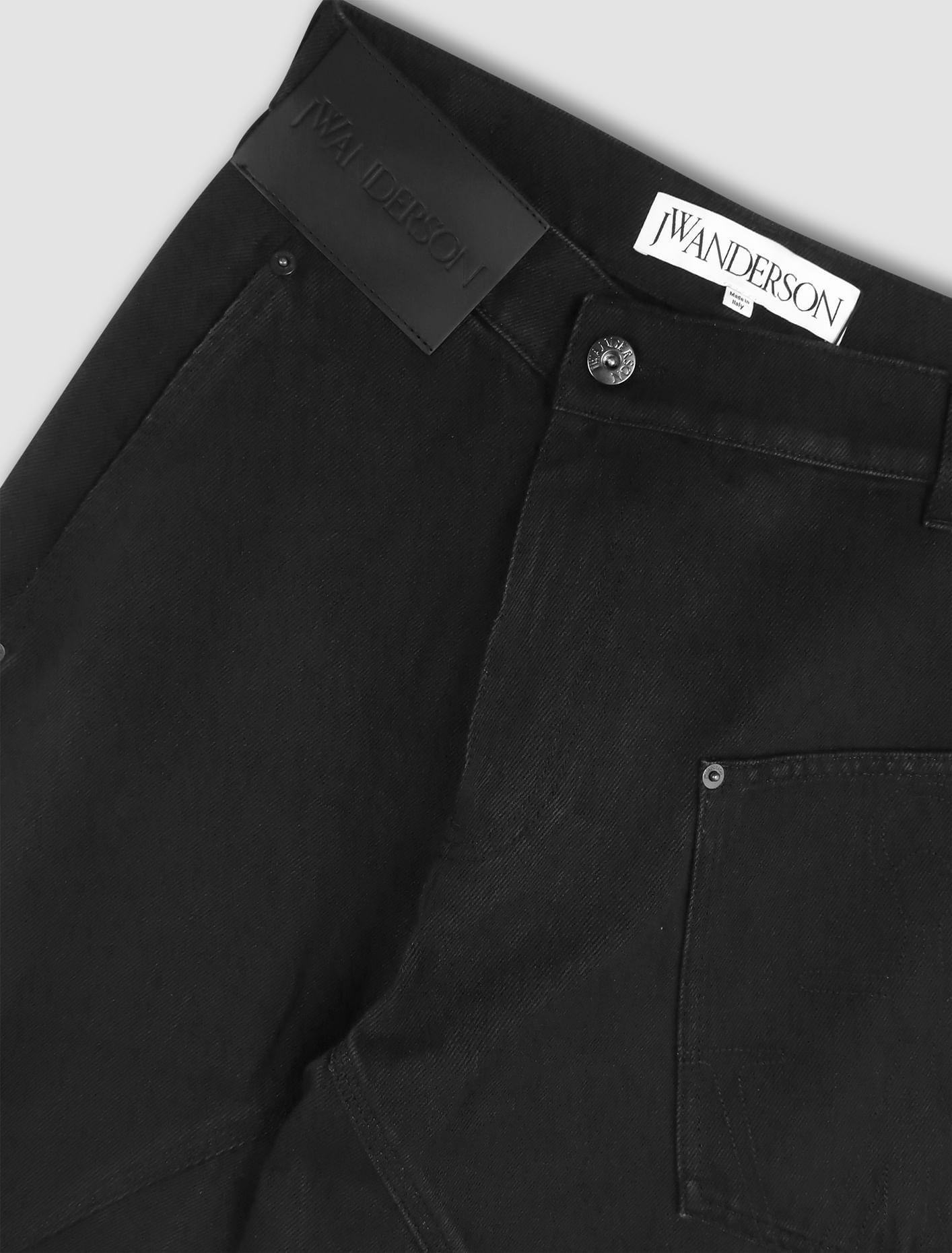 Shop Jw Anderson Twisted Workwear Jean In Black