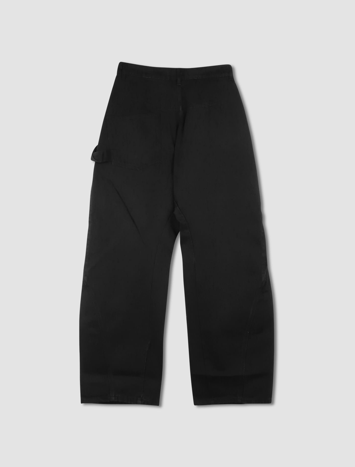 Shop Jw Anderson Twisted Workwear Jean In Black