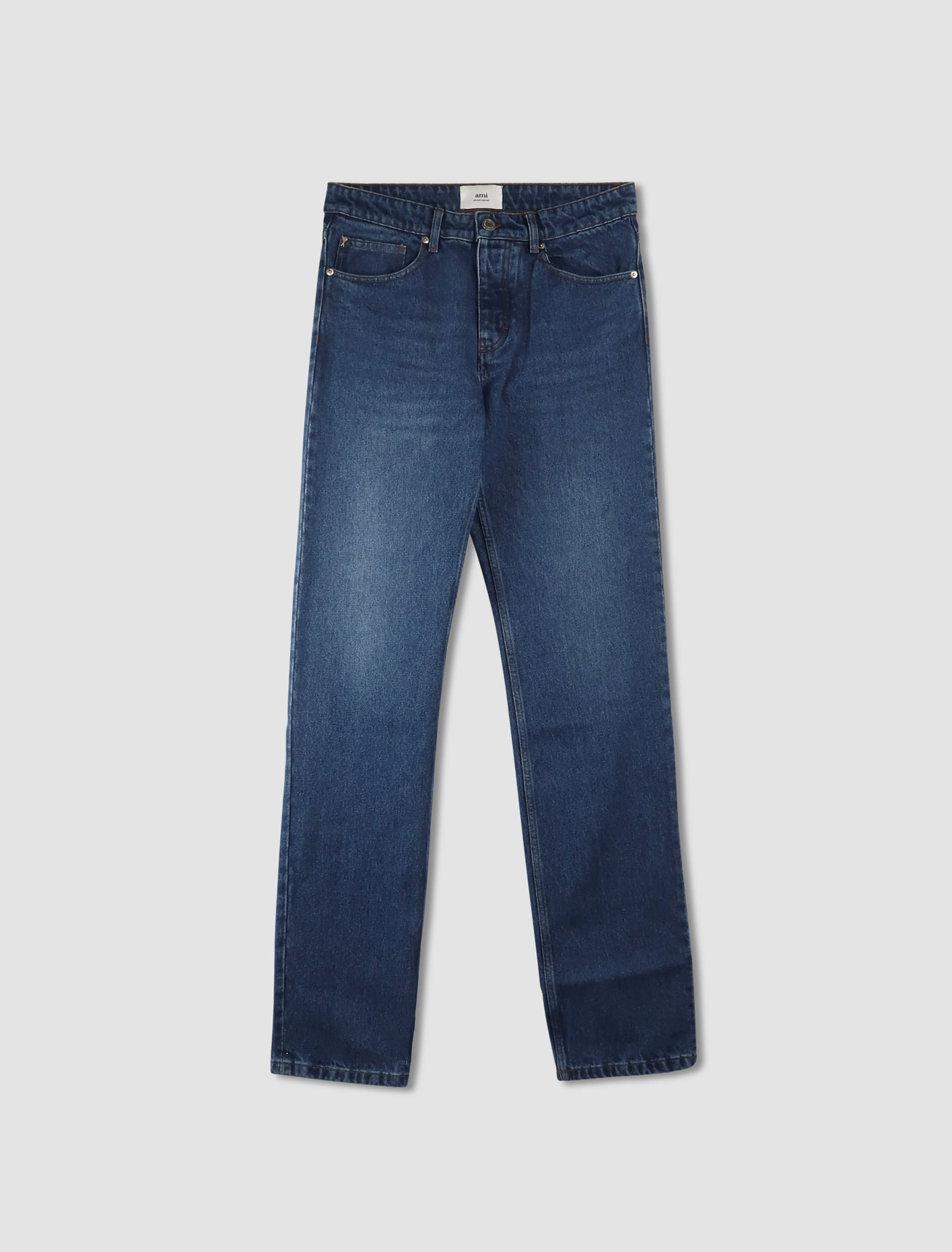 Shop Ami Alexandre Mattiussi Classic Fit Jeans In Blu