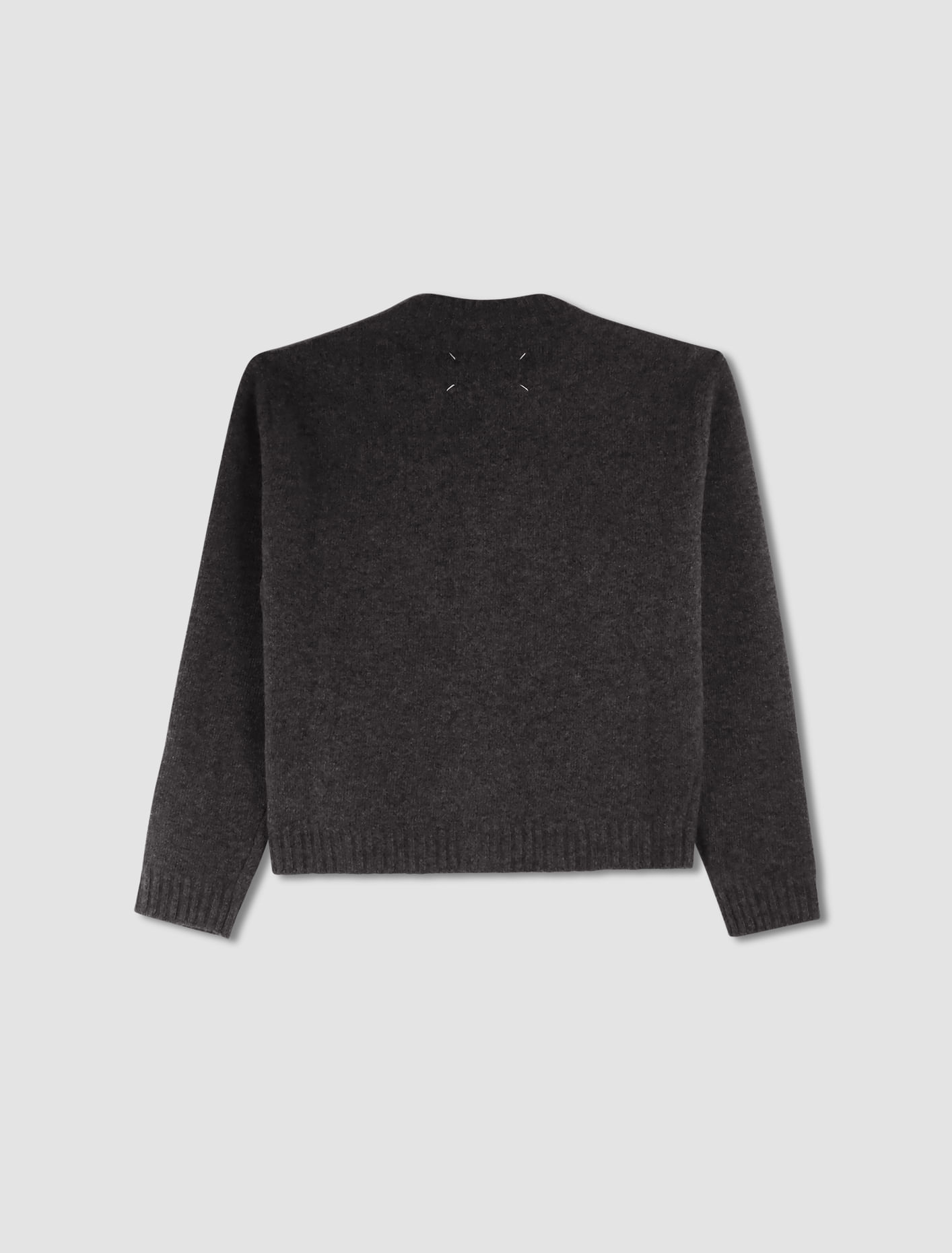 Shop Maison Margiela Cardigan In Charcoal