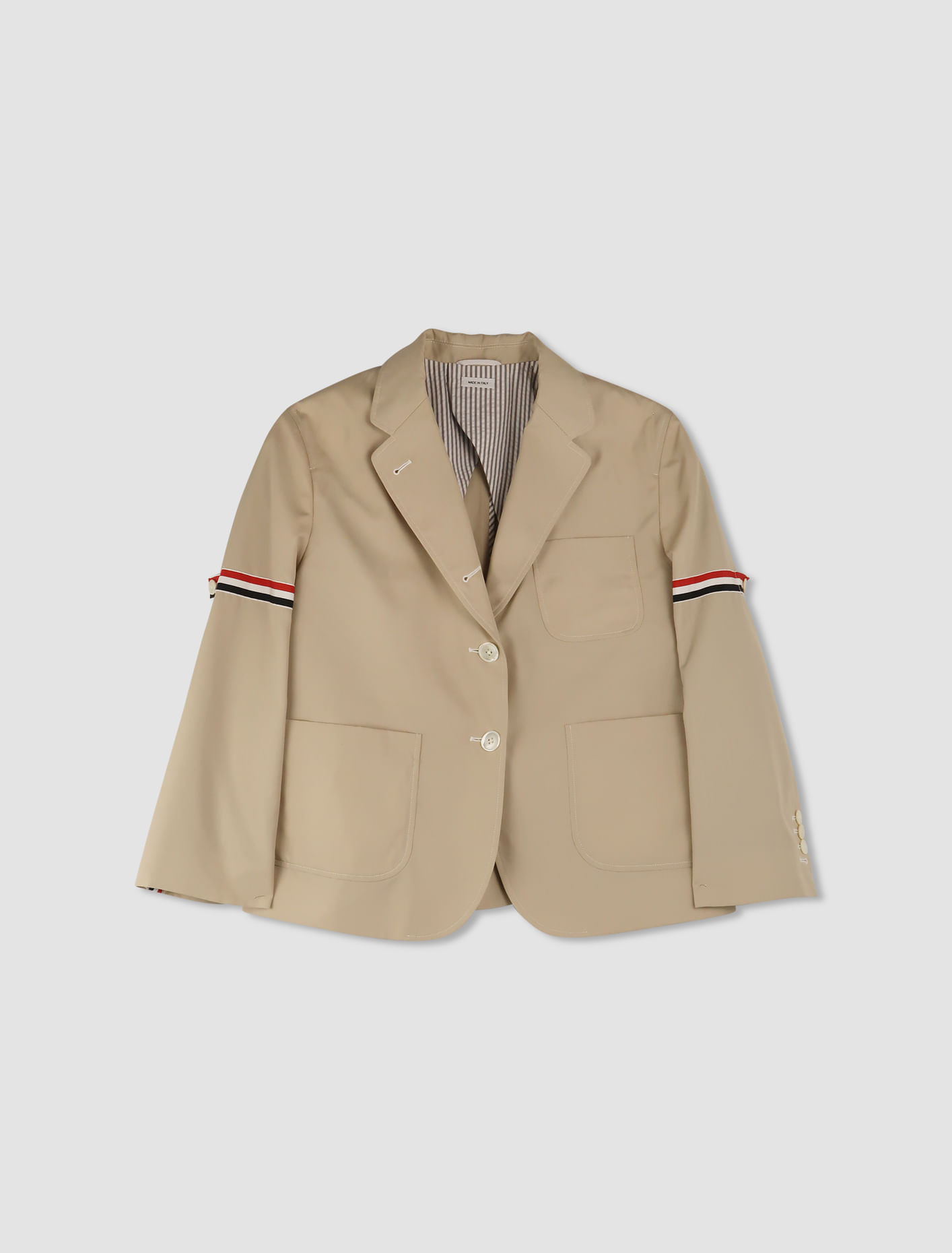 Shop Thom Browne Cropped Sack Sports Coat In Green