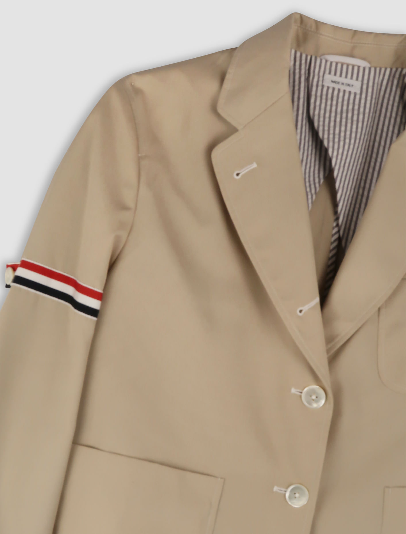 Shop Thom Browne Cropped Sack Sports Coat In Green