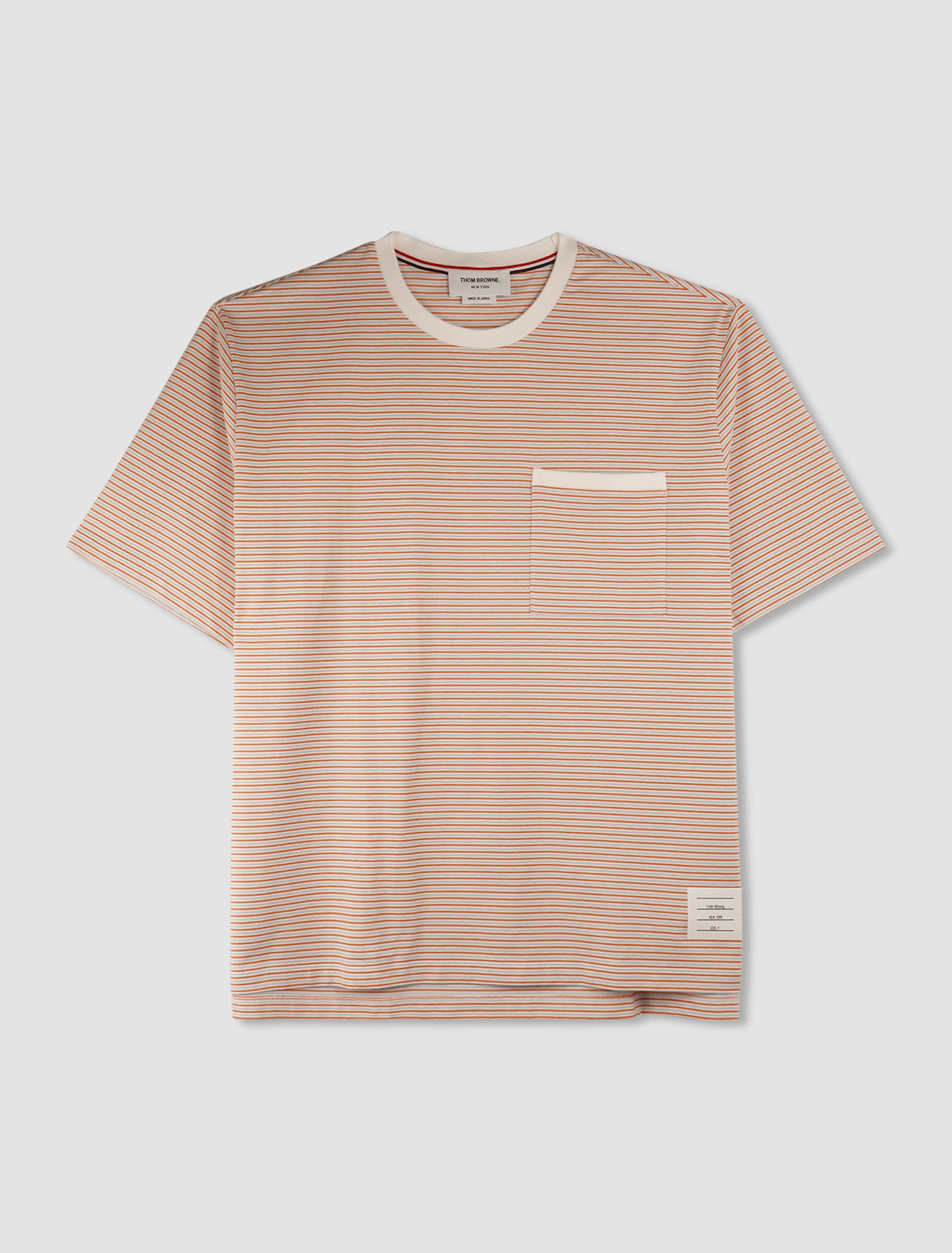 Shop Thom Browne Oversized T-shirt In Orange