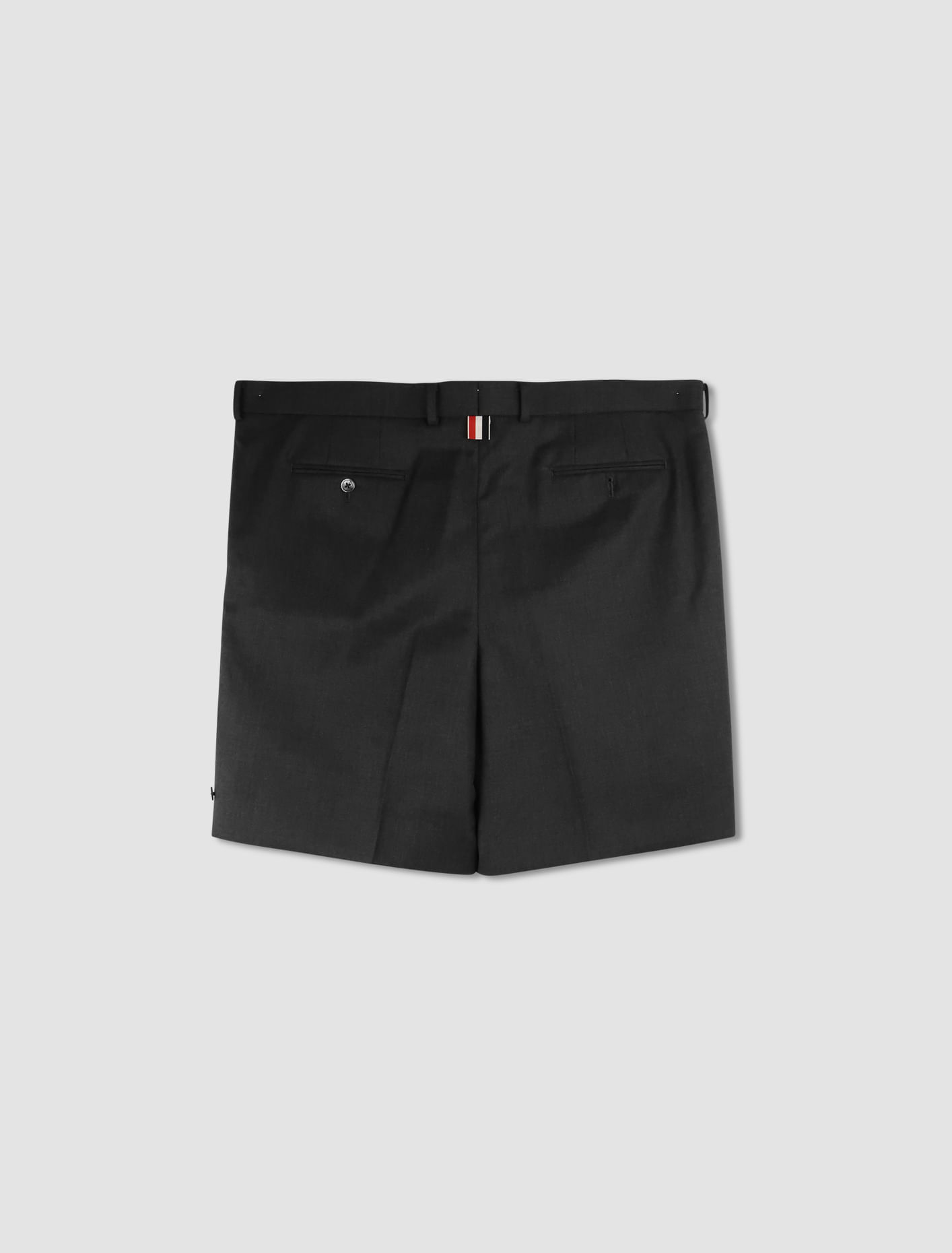 Shop Thom Browne Shorts Mini Beltloop In Grey