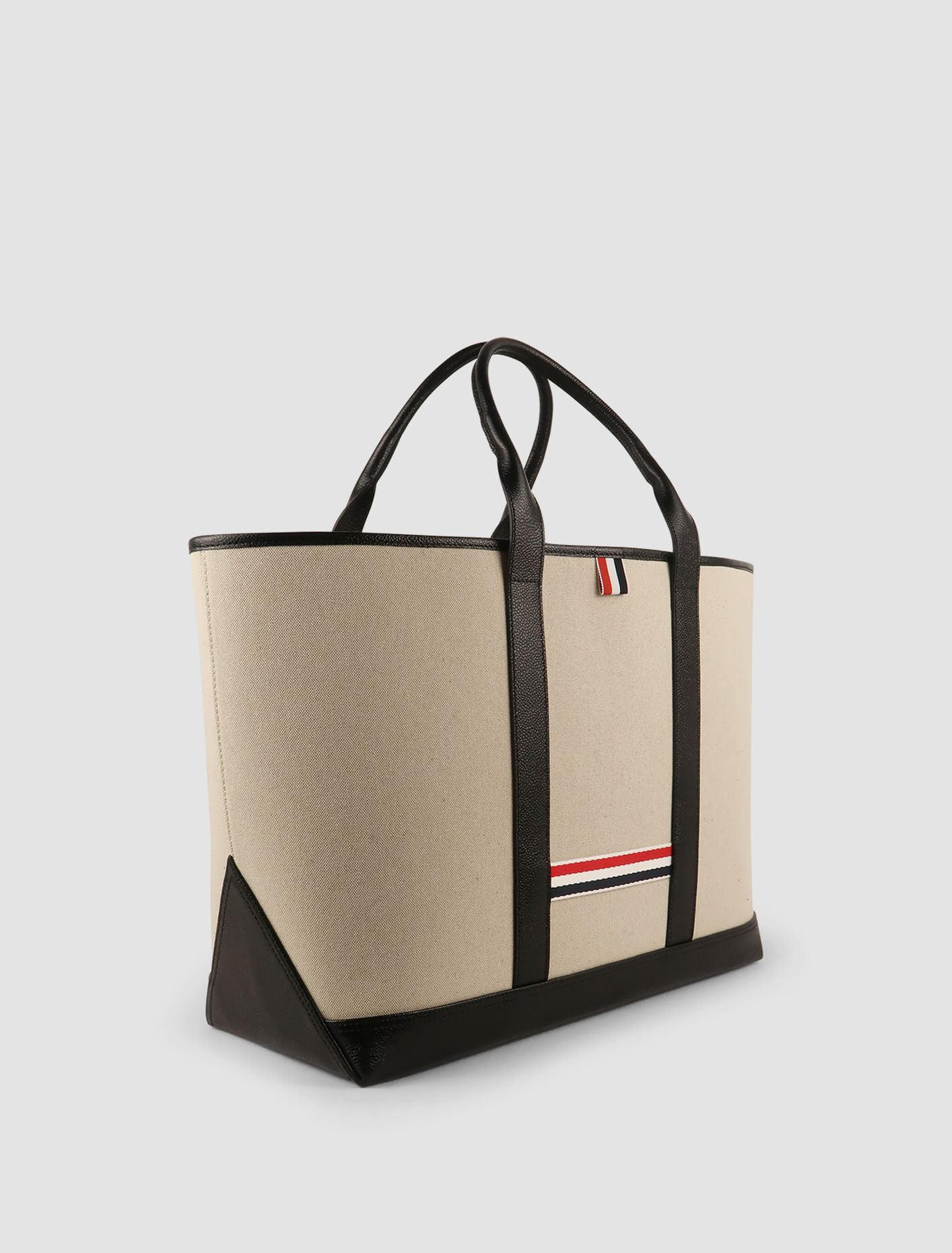 Shop Thom Browne Tote Bag Medium Tool In Black