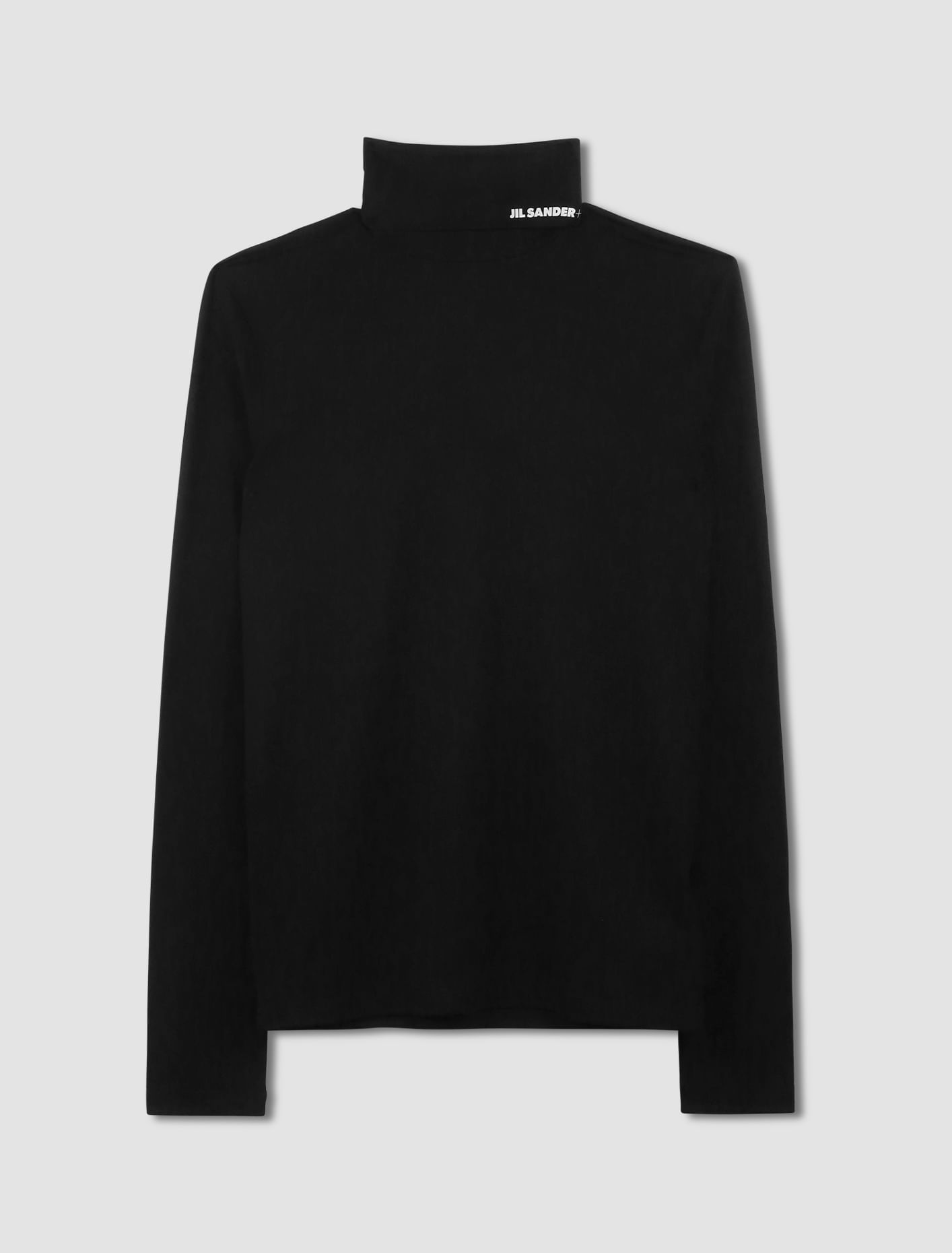 Shop Jil Sander Logo Turtleneck Sweater In Black