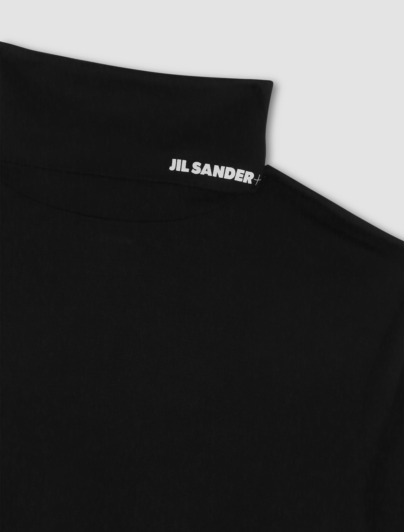 Shop Jil Sander Logo Turtleneck Sweater In Black