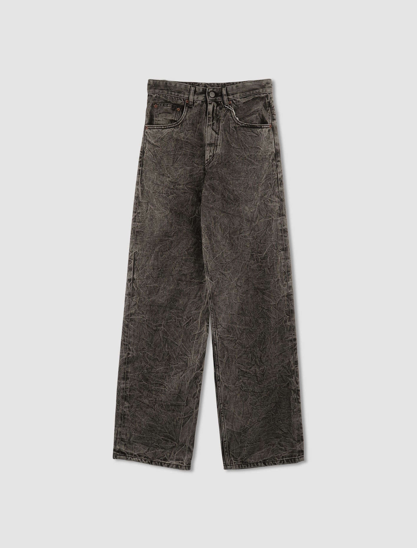 Shop Mm6 Maison Margiela Pockets Jeans 5 Pockets In Grey