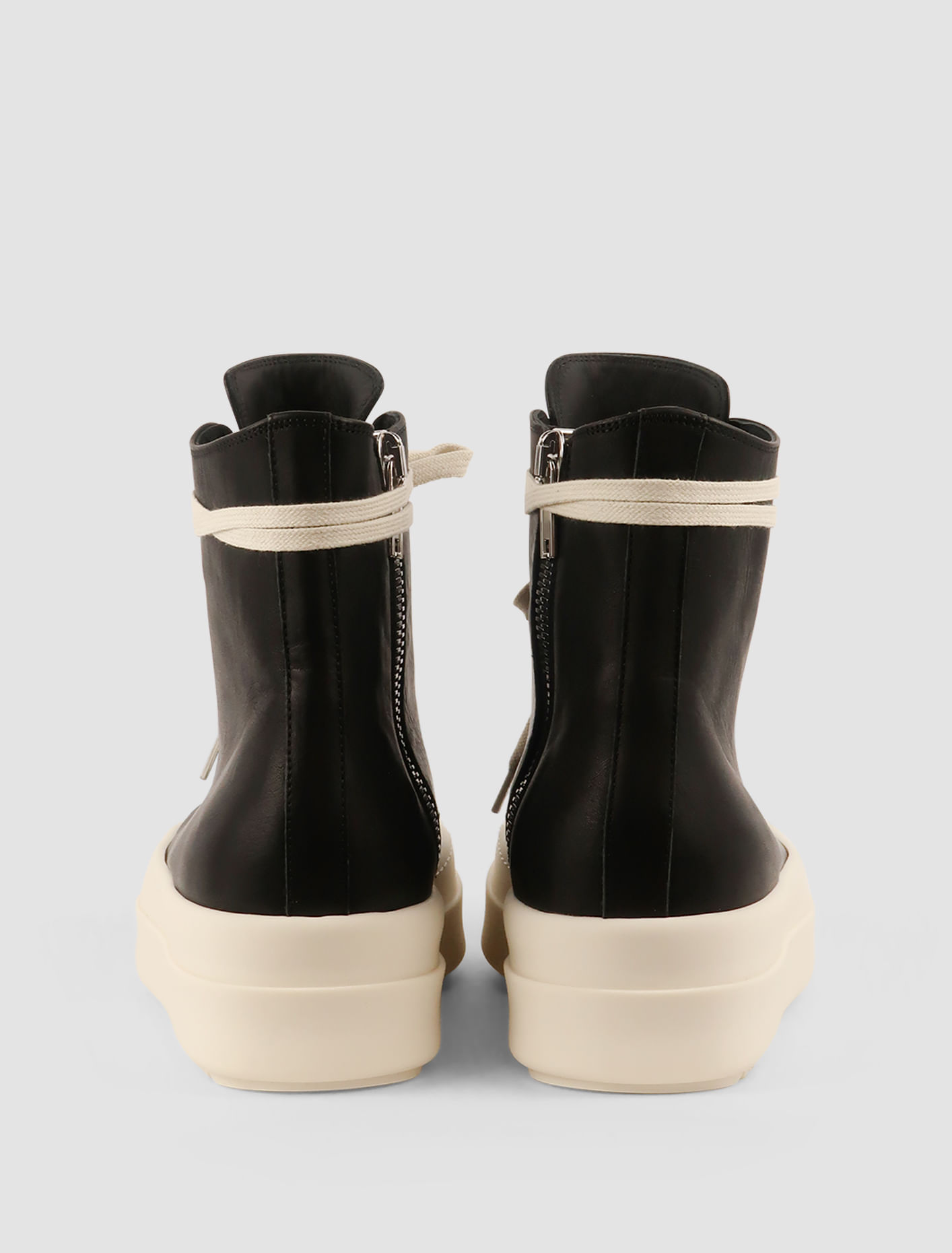 Shop Rick Owens Mega Bumper Sneakers In Black,milk,milk