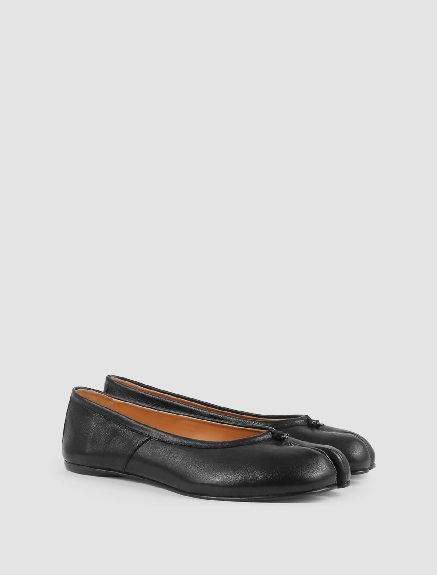 Shop Maison Margiela Of Course Flat Ballerina In Black