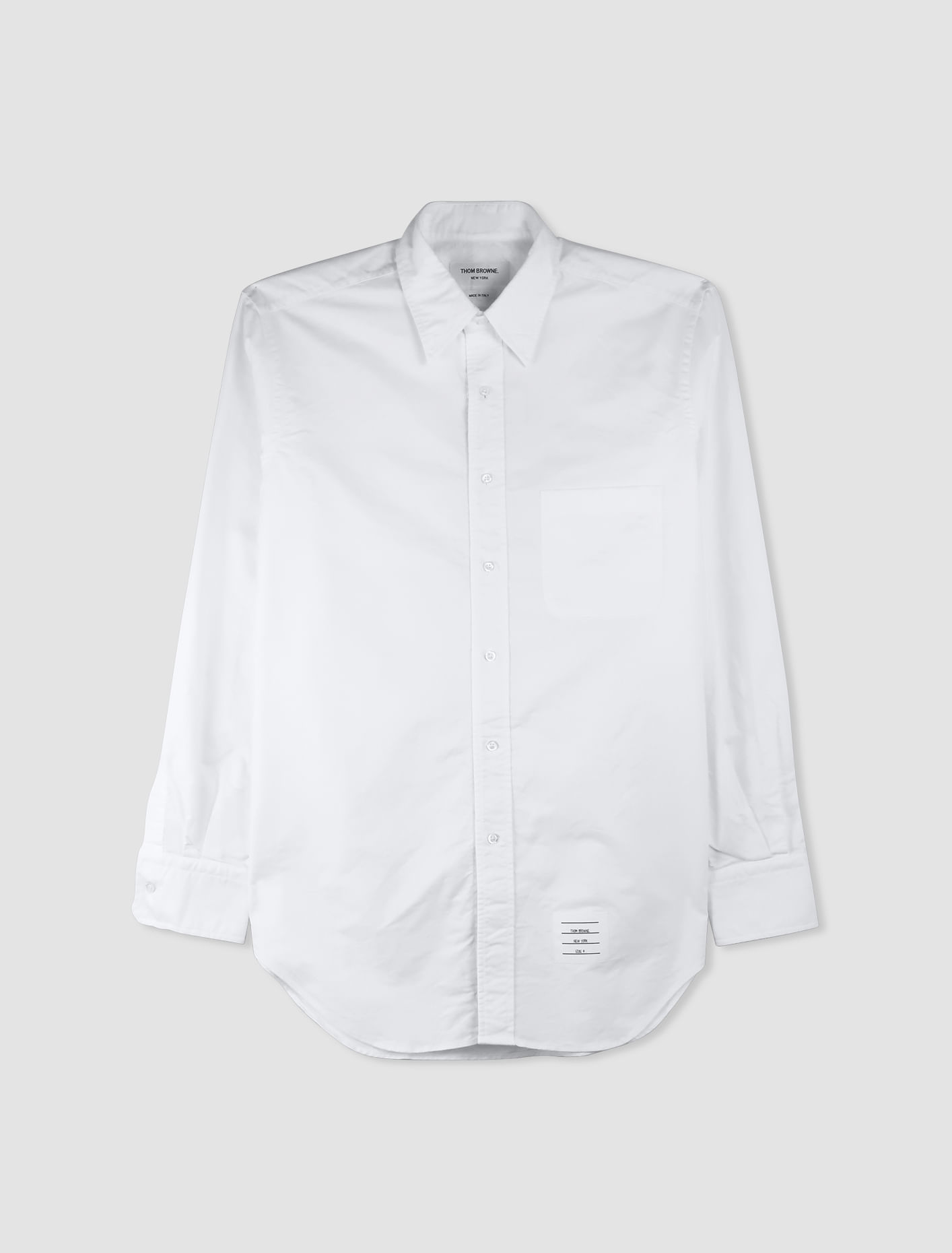 Shop Thom Browne Shirt In Bianco