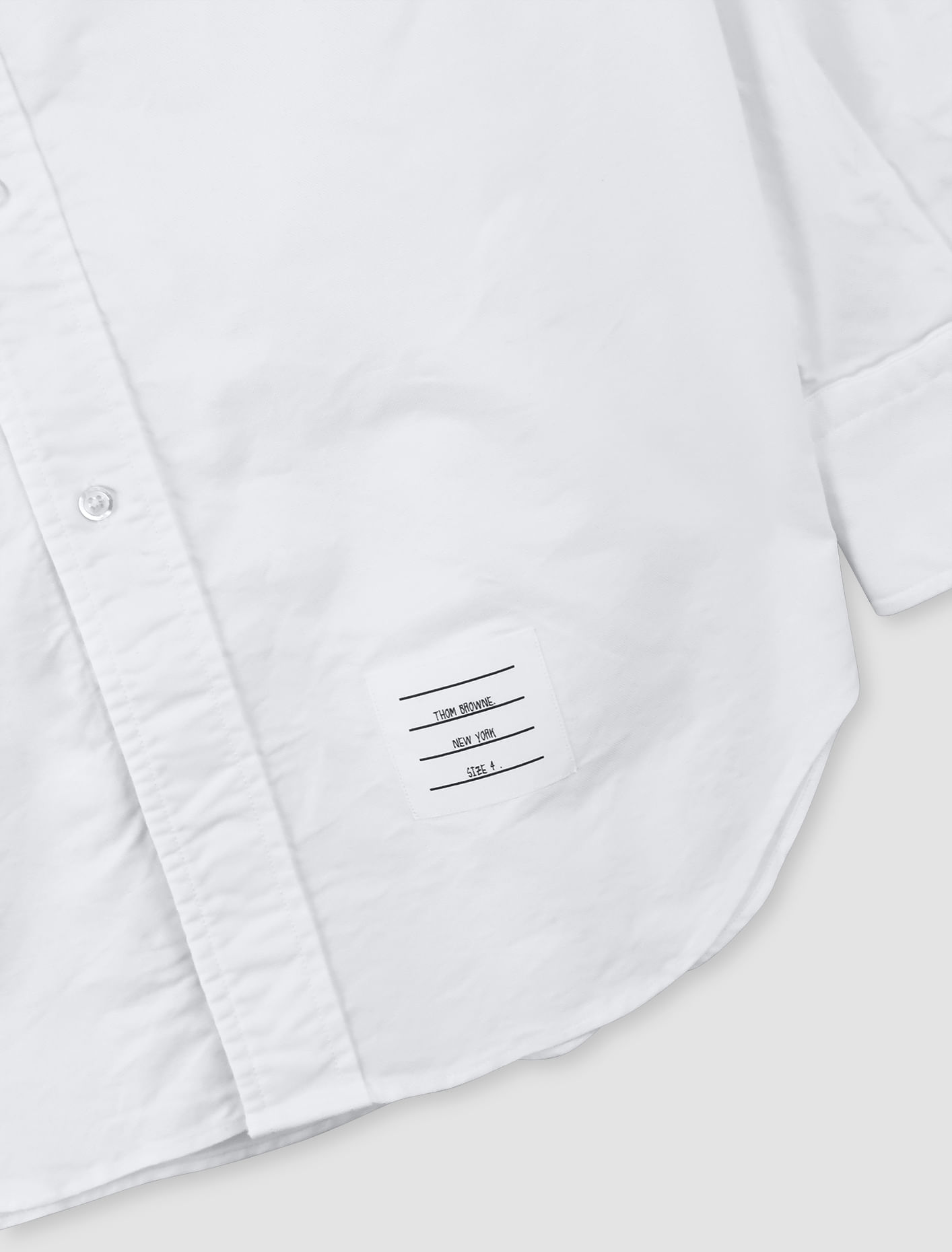 Shop Thom Browne Shirt In Bianco