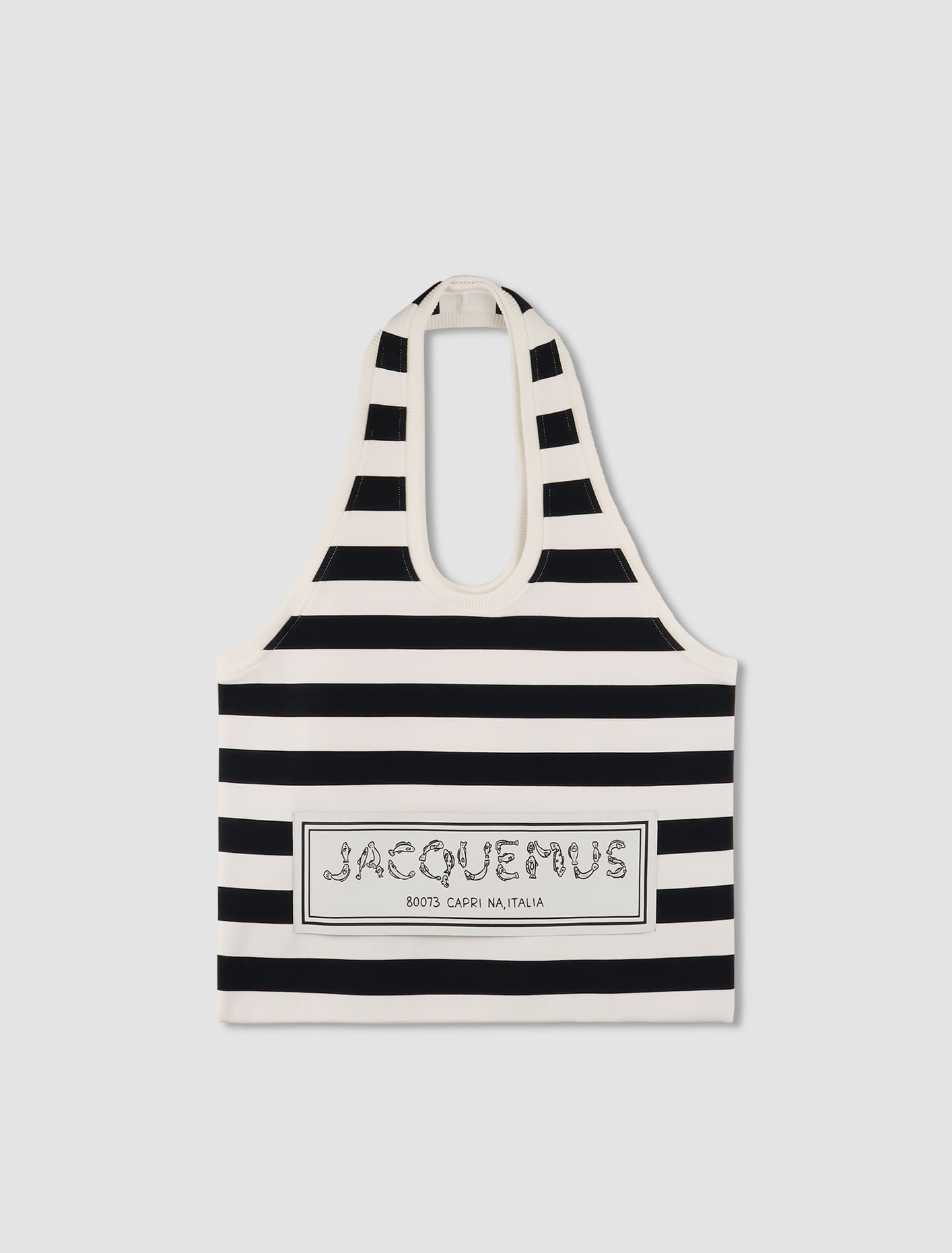 Shop Jacquemus The Marcel Bag In Multi-navy