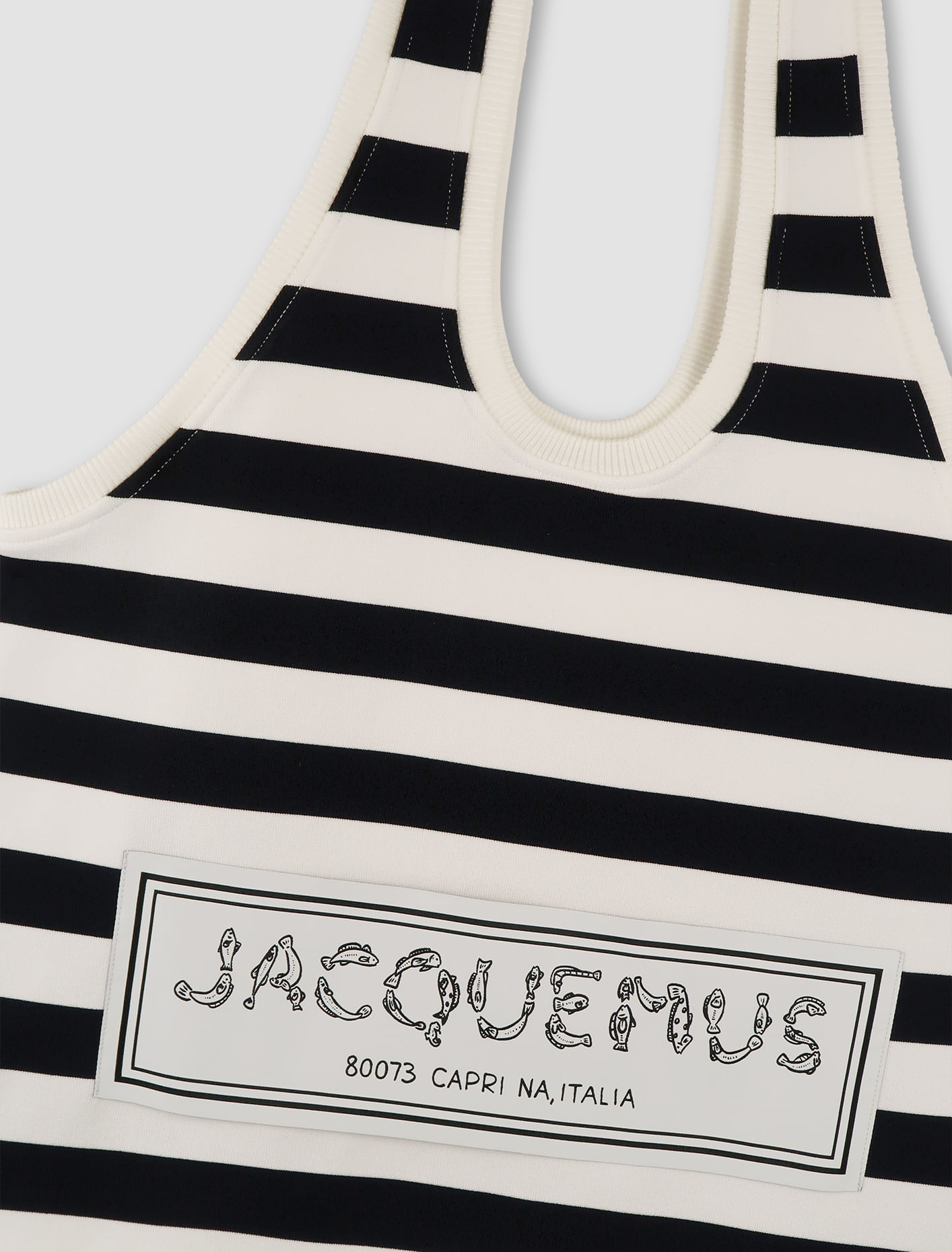 Shop Jacquemus The Marcel Bag In Multi-navy