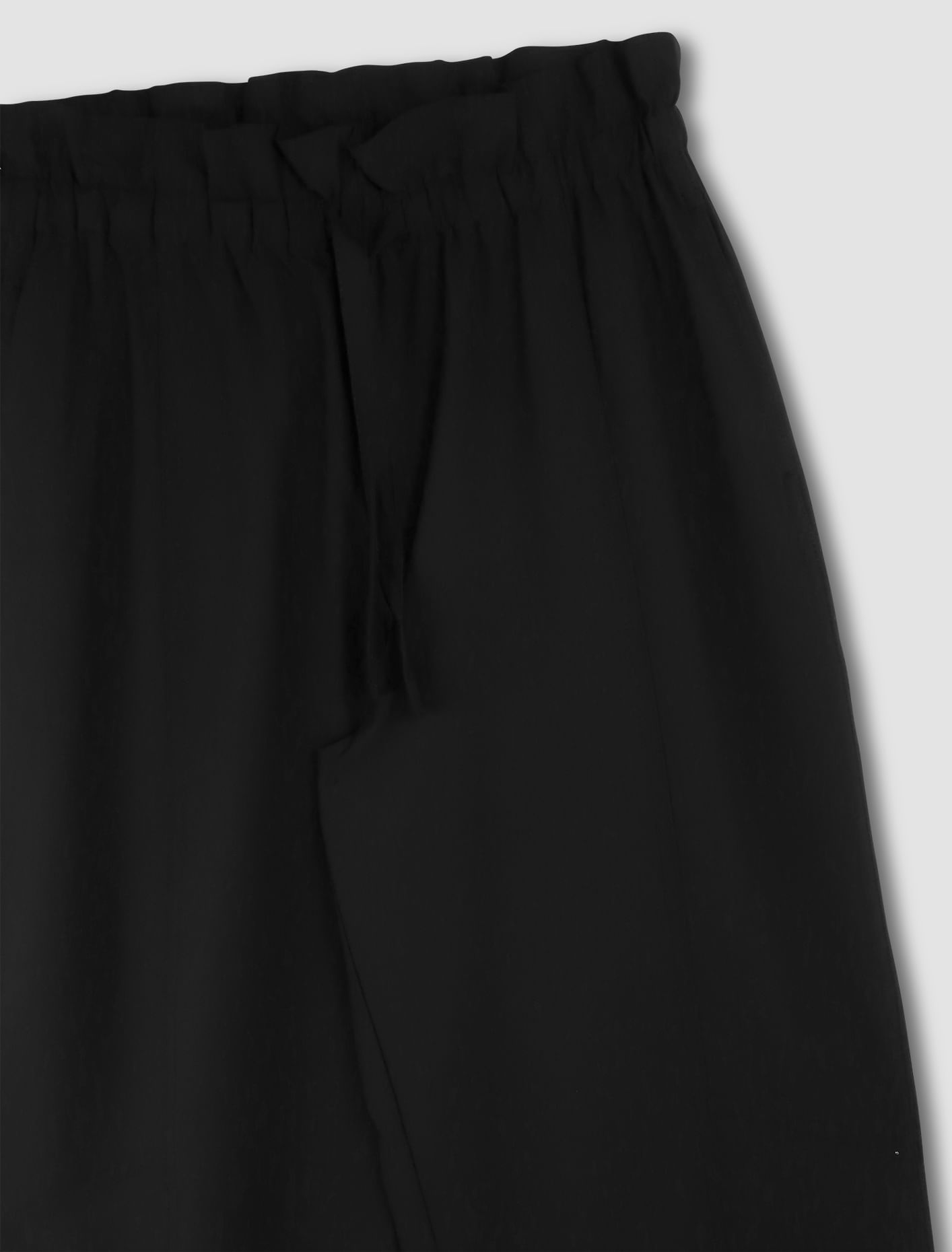 Shop Ganni Drapey Melange Pants In Nero