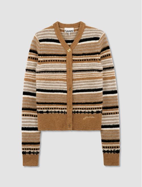 Cardigan Soft Wool Stripe