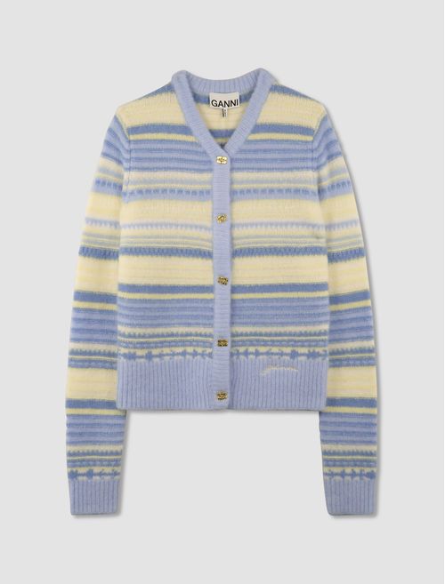 Cardigan Soft Wool Stripe