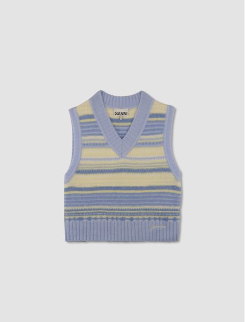 Gilet Soft Wool Stripe