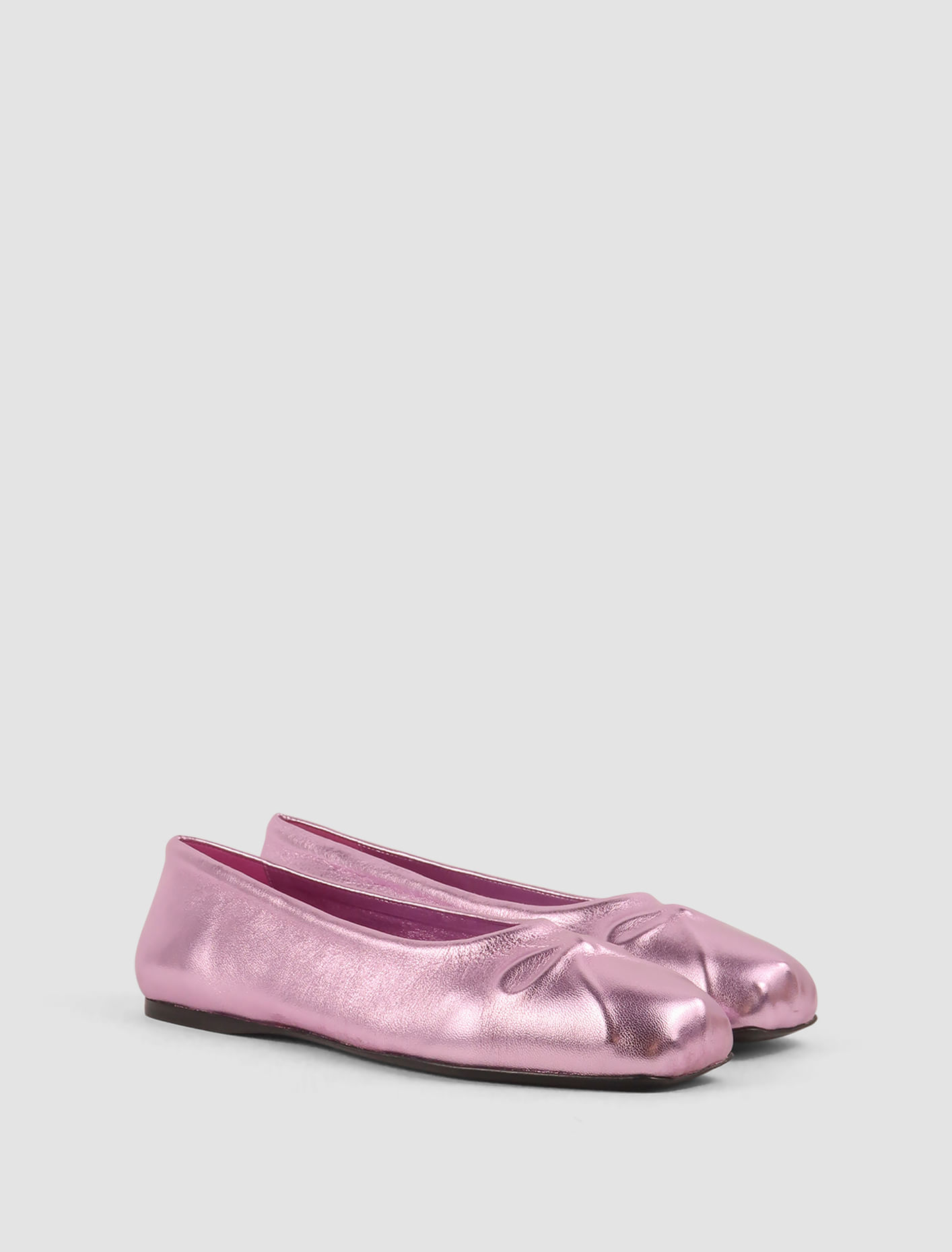 Shop Marni Bow Ballerinas In Pink