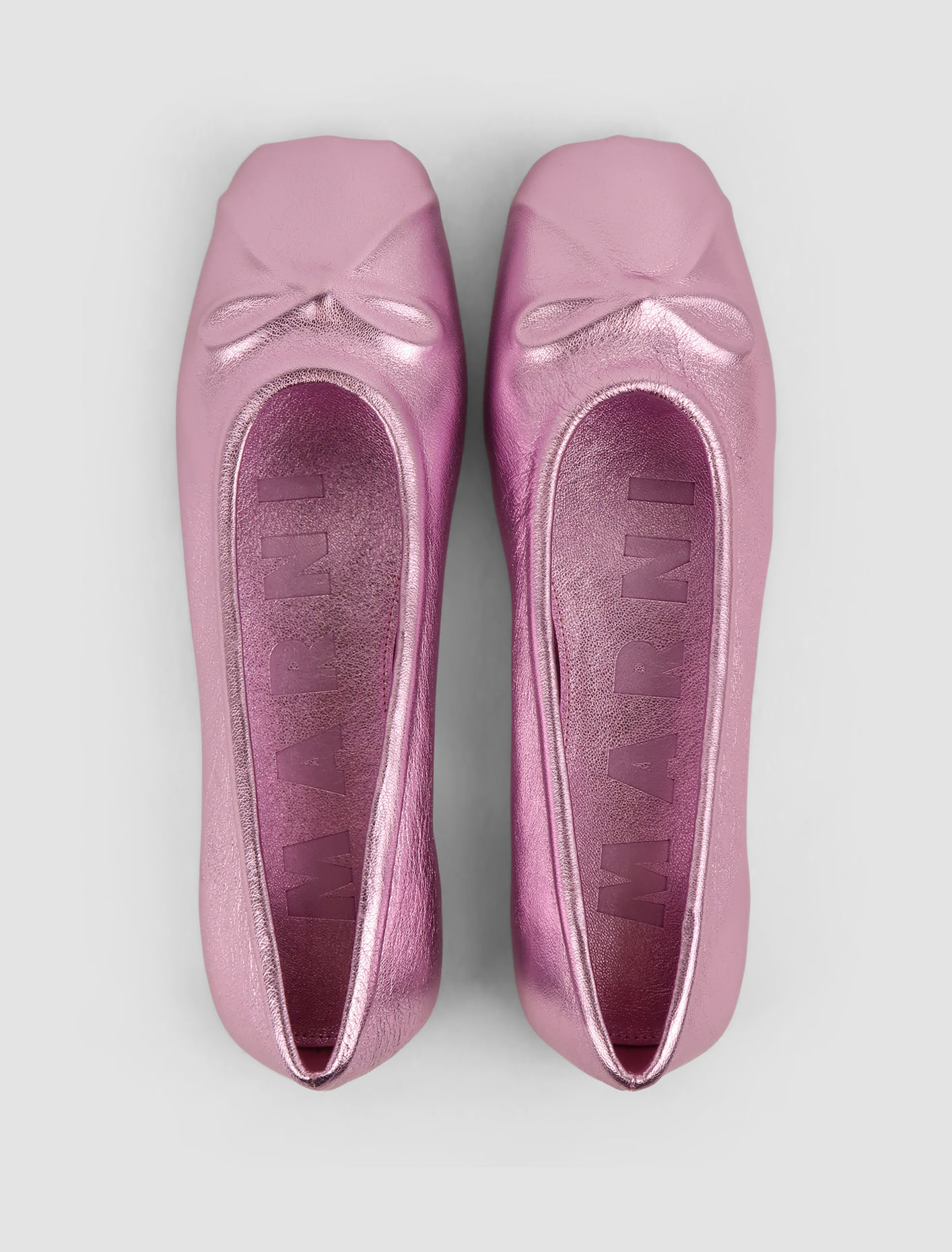 Shop Marni Bow Ballerinas In Pink