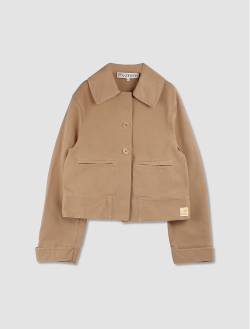 Cropped workwear jacket