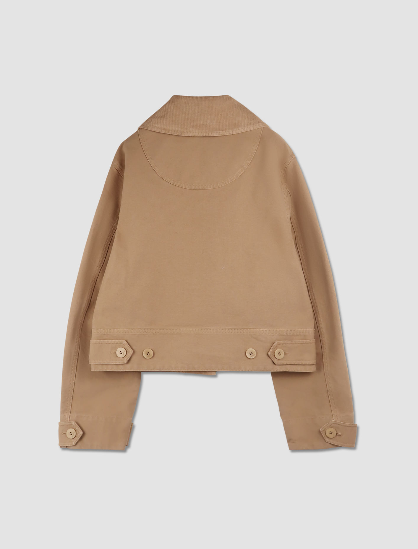 Shop Jw Anderson Cropped Workwear Jacket In Cream