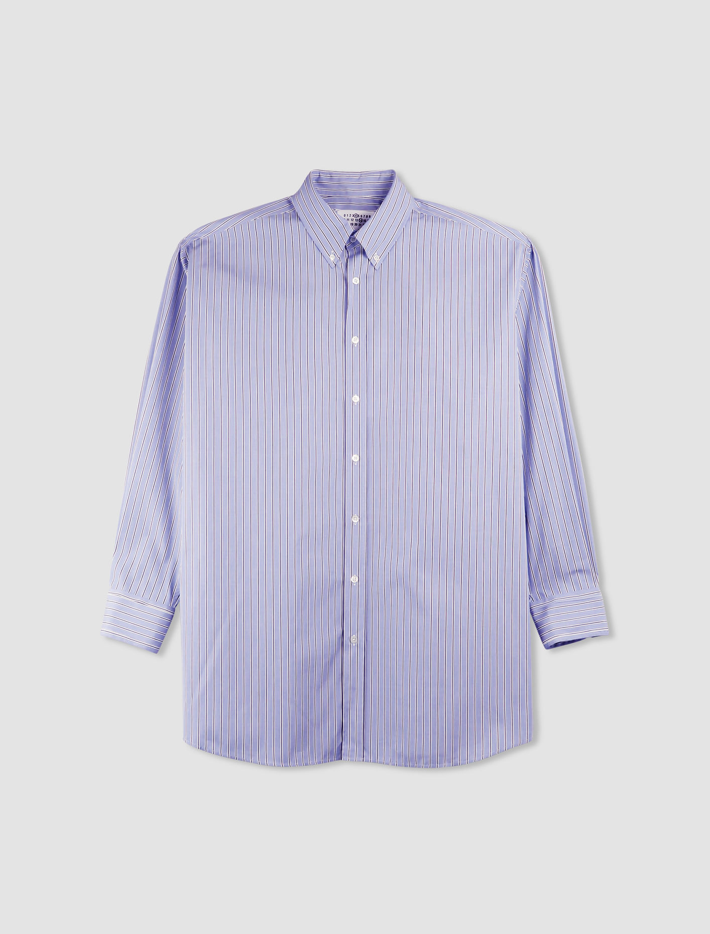 Maison Margiela Oversized Shirt In Blue Stripes