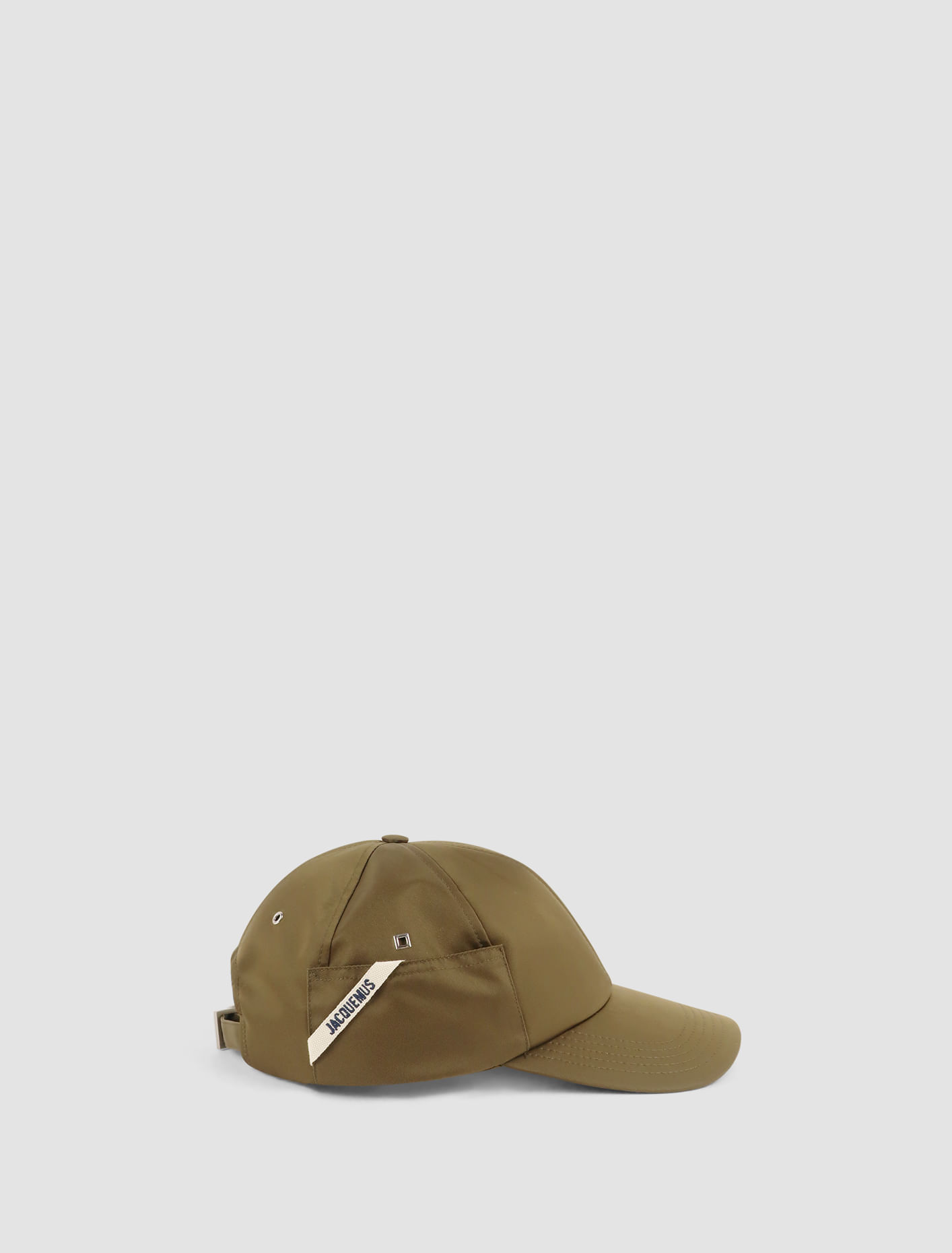 Shop Jacquemus The Ovalie Cap In Khaki