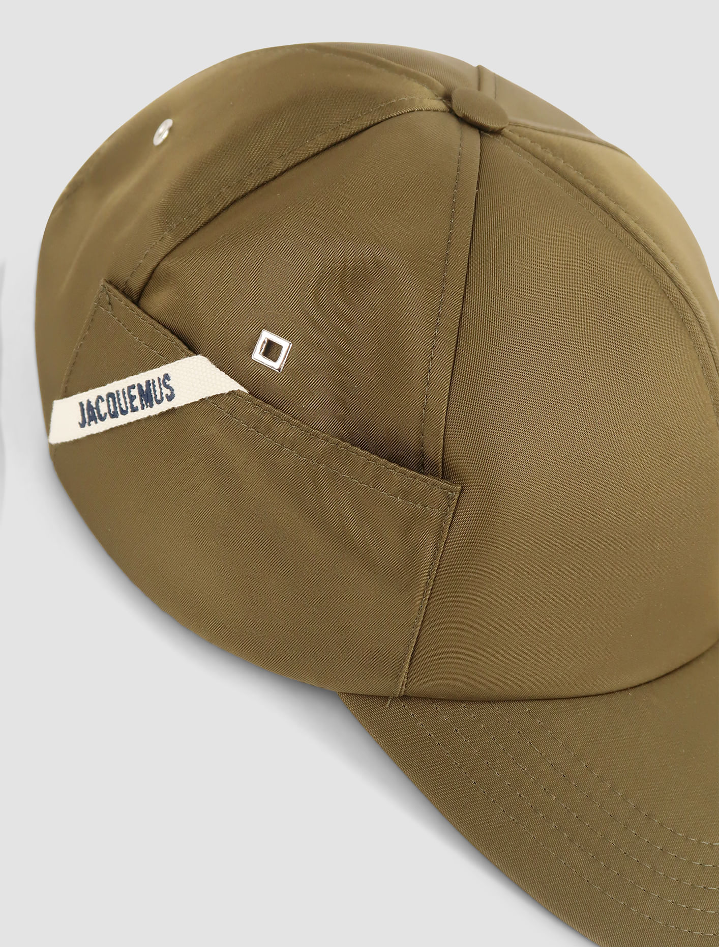 Shop Jacquemus The Ovalie Cap In Khaki