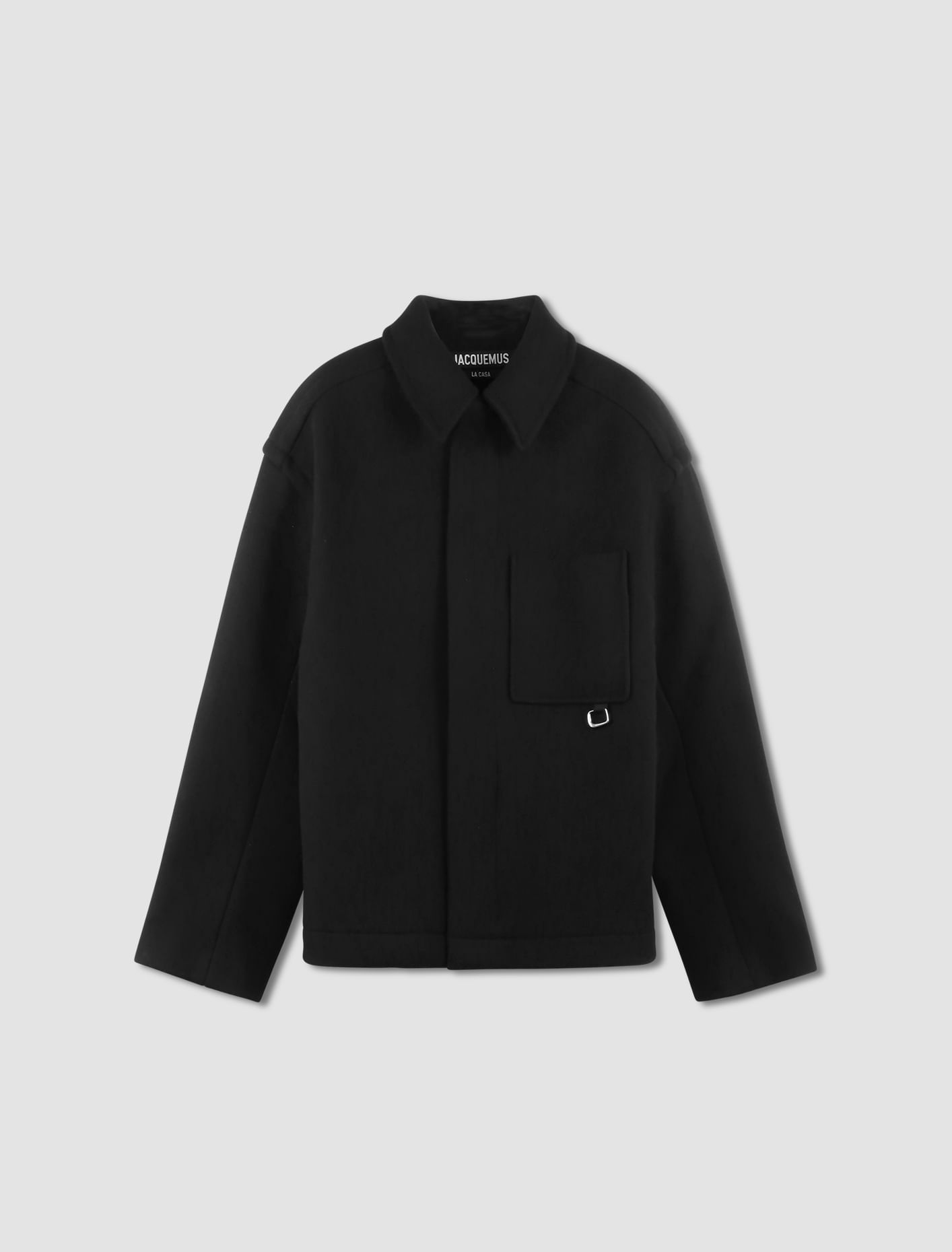 Shop Jacquemus The Short Coat In Black