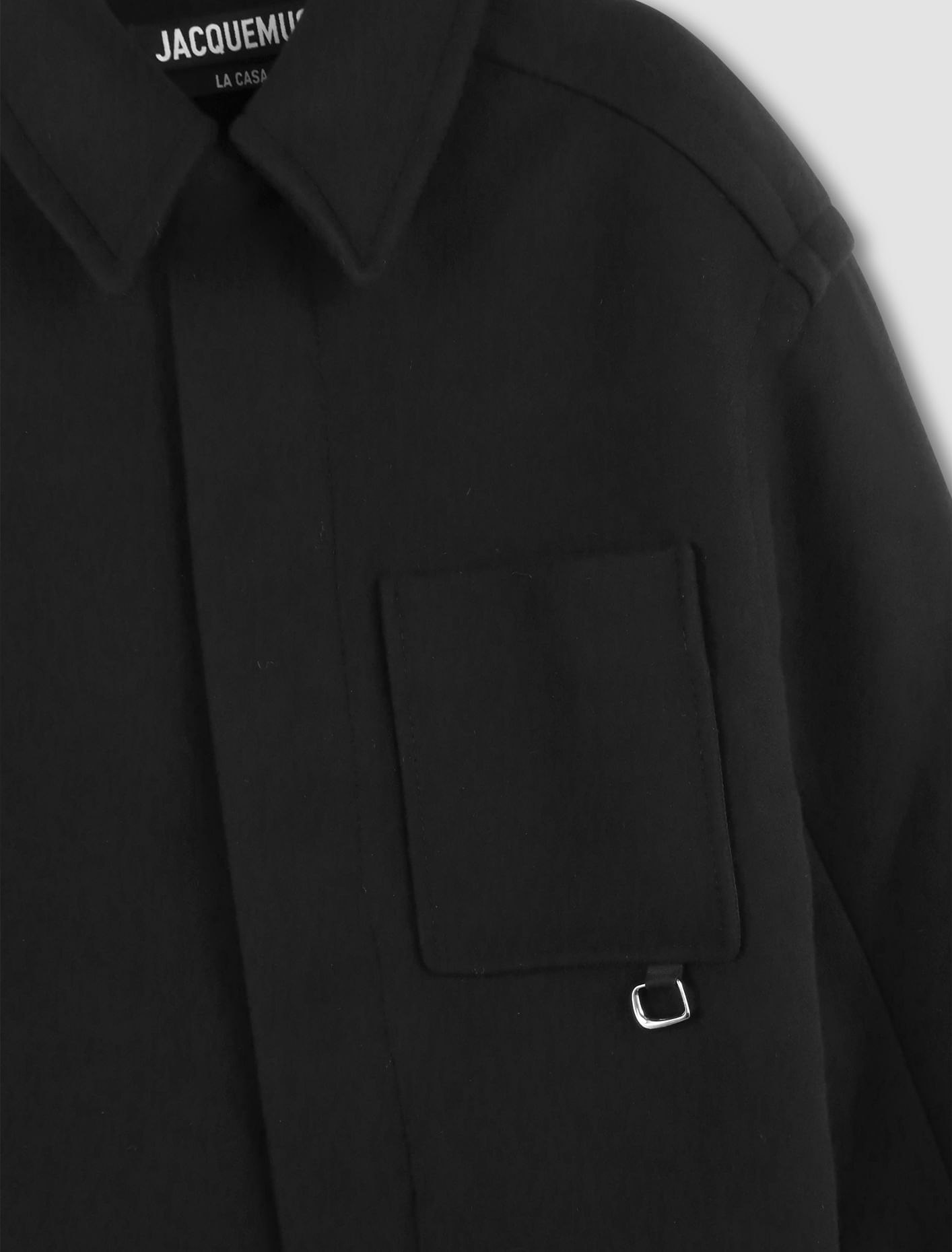 Shop Jacquemus The Short Coat In Black