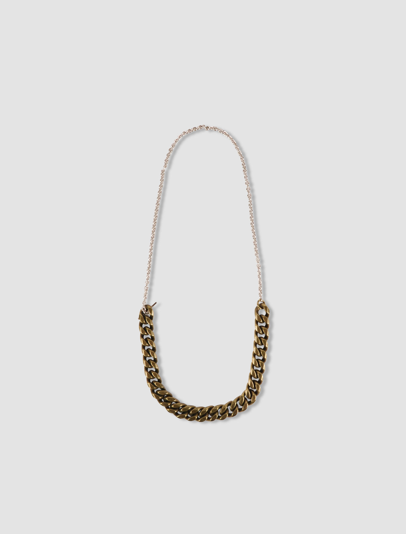 Shop Dries Van Noten Necklace In Antic Silver