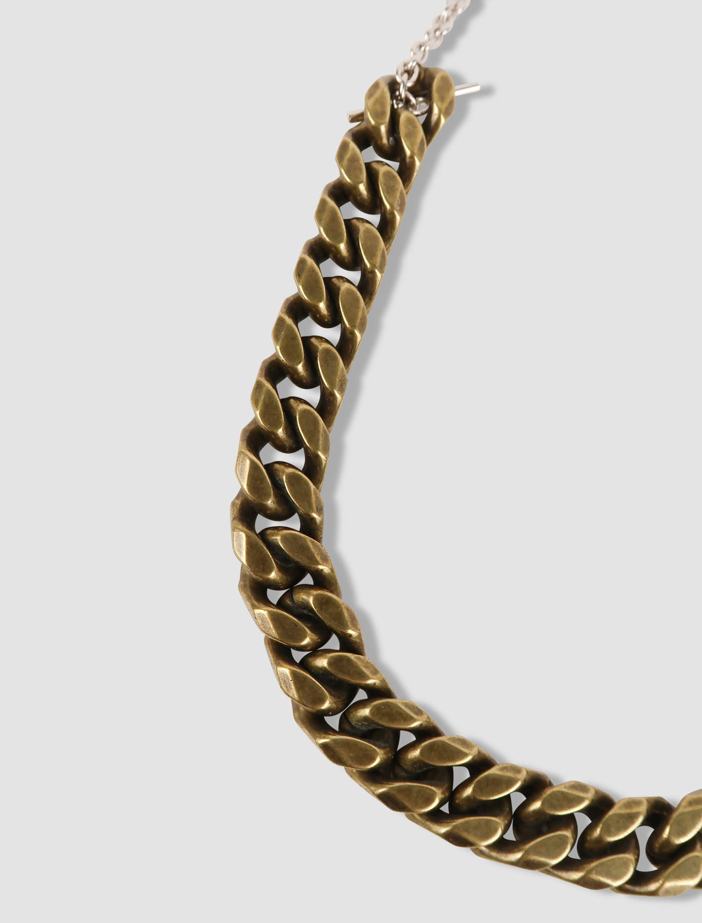 Shop Dries Van Noten Necklace In Antic Silver