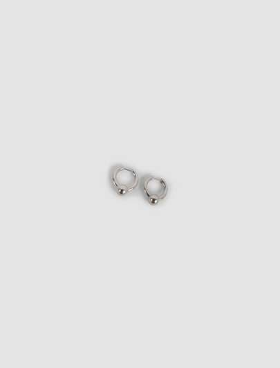 Shop All Blues Small Pearl Earrings In Silver