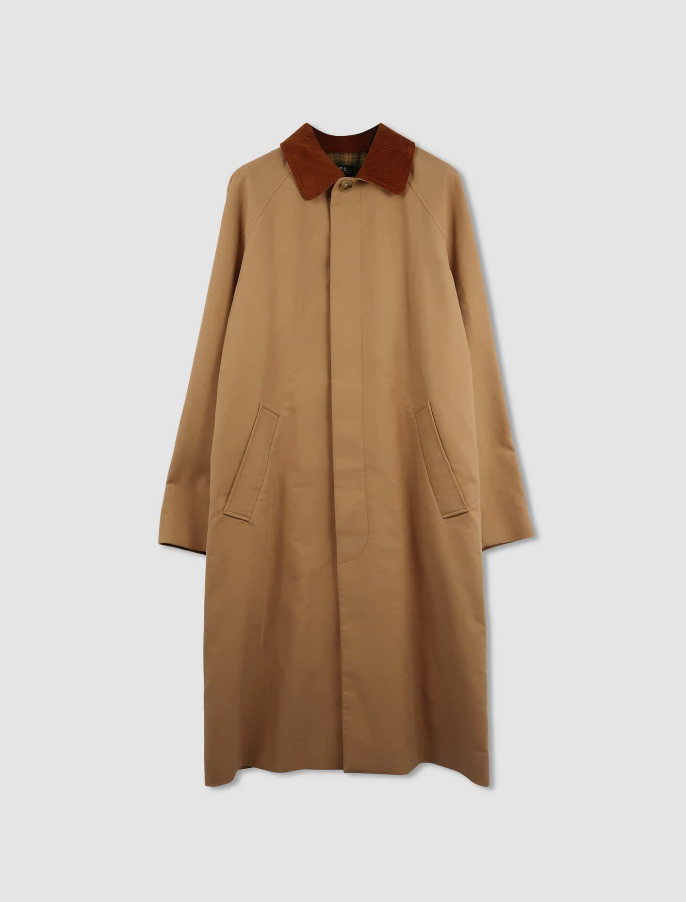 Shop Apc Cappotto Gaspard In Beige