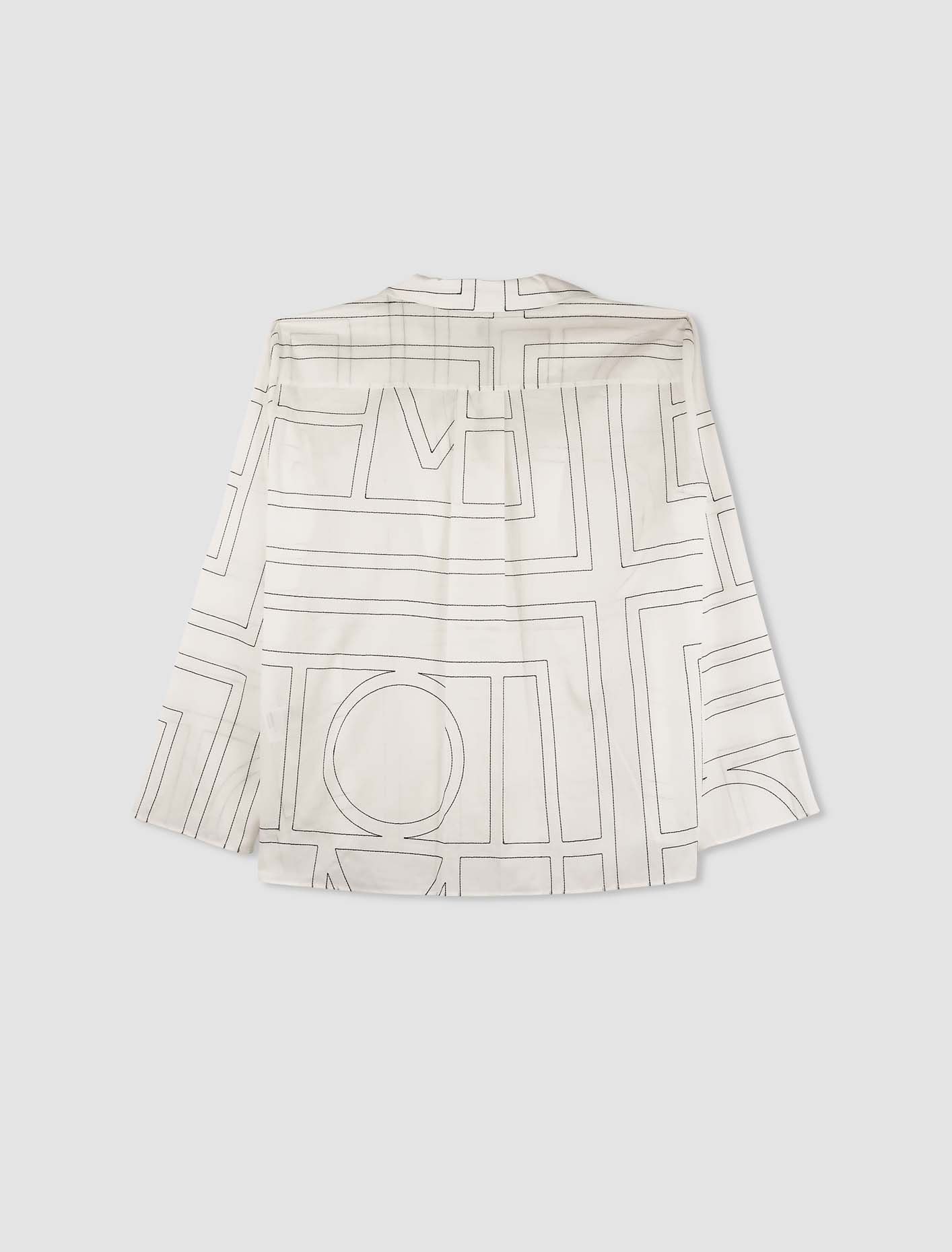 Shop Totême Top Monogram In White,black