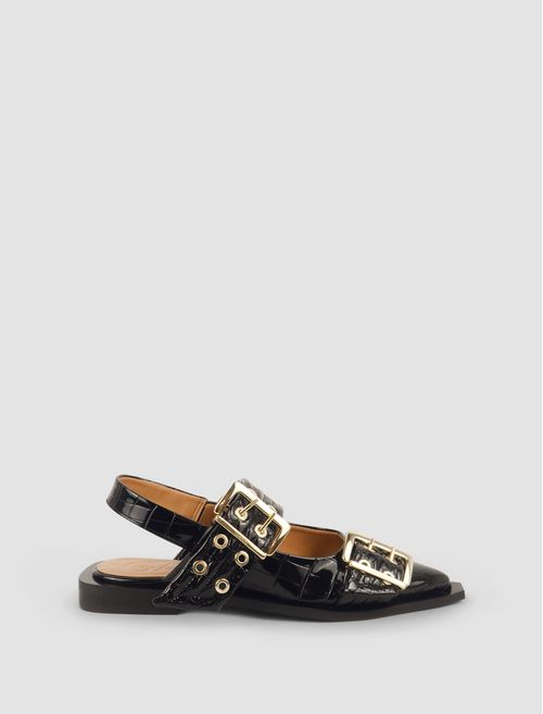 Ballerine Buckle Naplack Croco