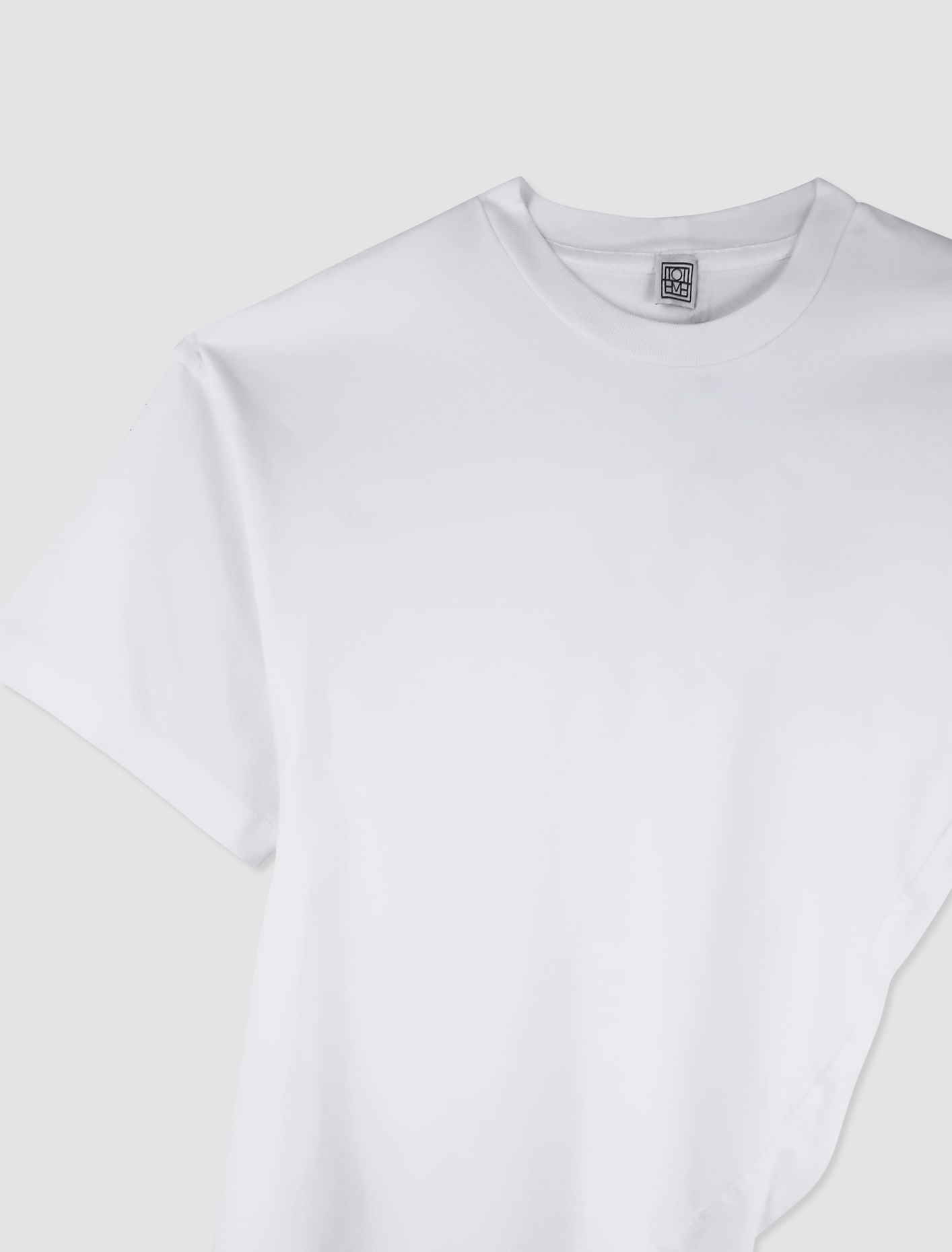 Shop Totême T-shirt Twisted In Off-white