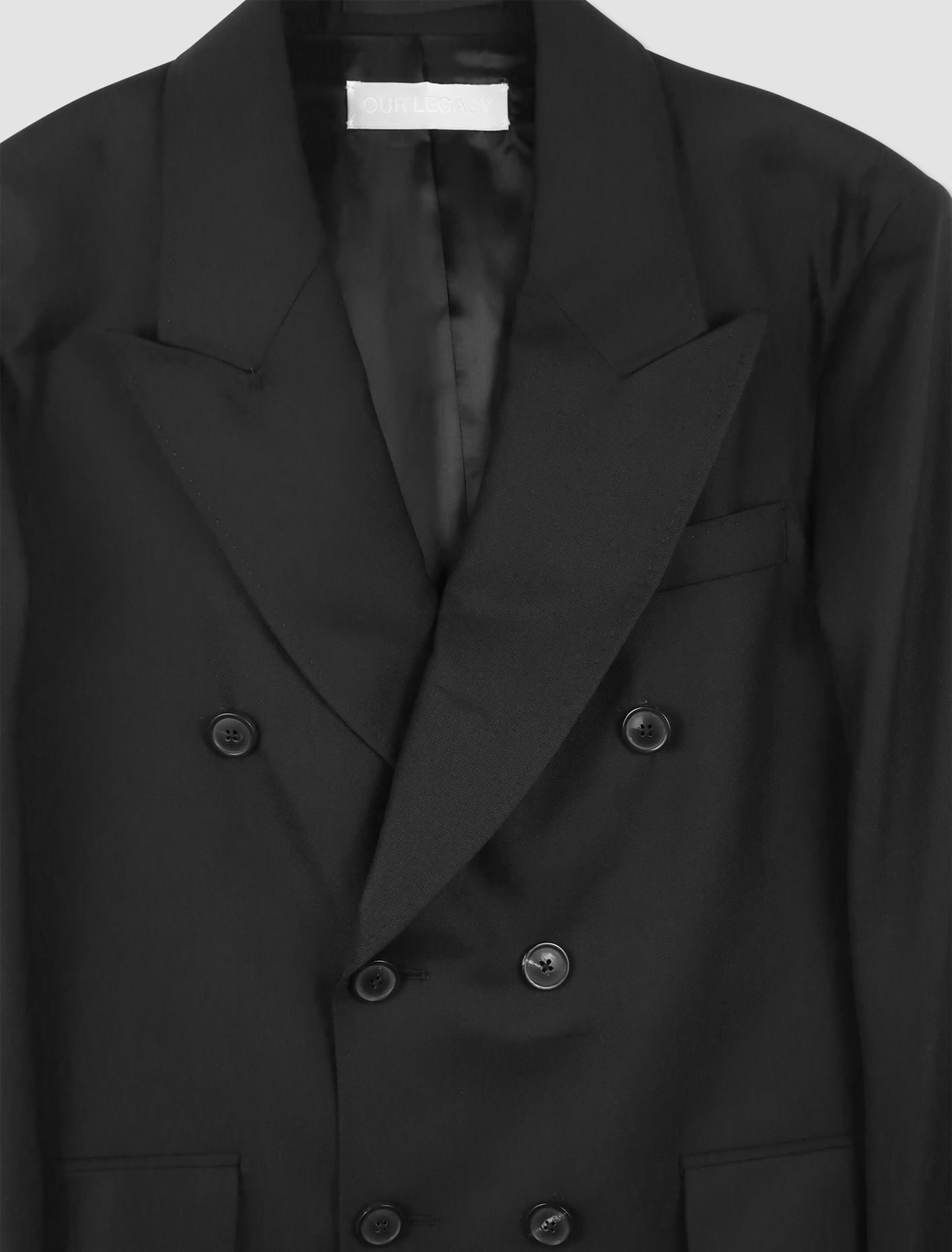 Shop Our Legacy Blazer In Black Panama Wool