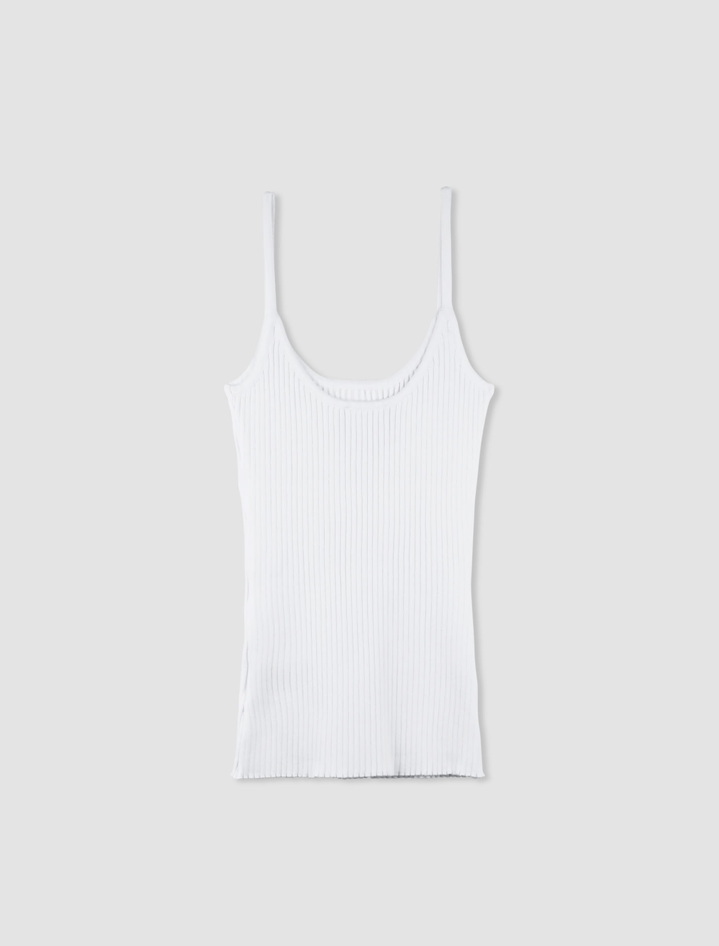 Shop Courrèges Reedition Ribbed Tank Top In White