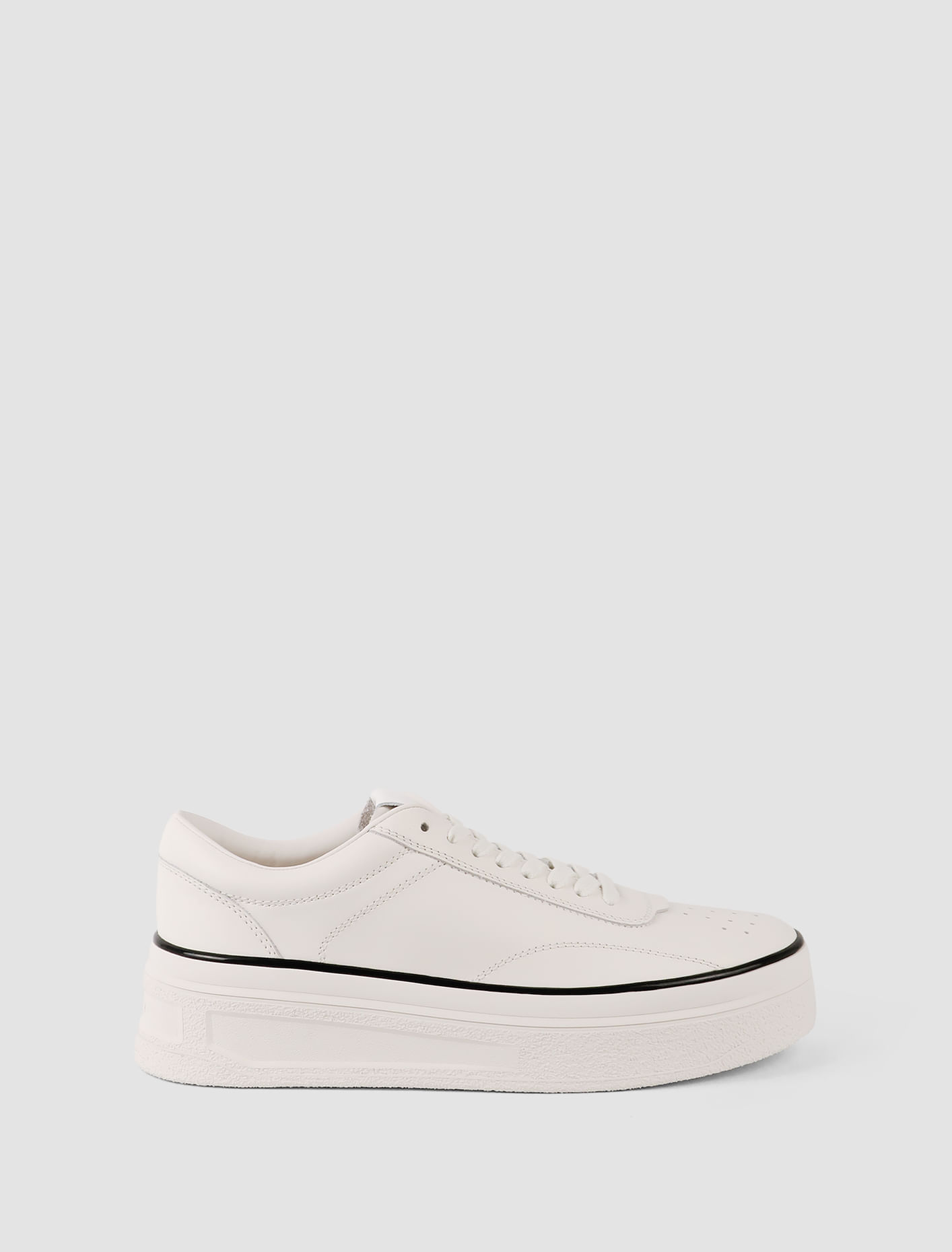 Shop Jil Sander Sneakers Basse In Porcelain