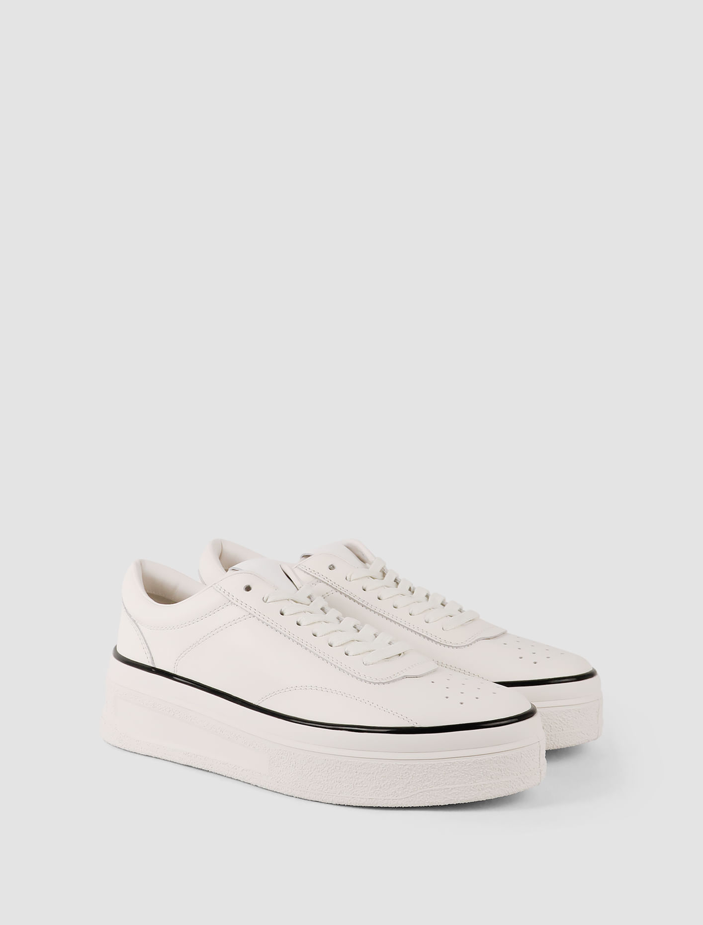 Shop Jil Sander Sneakers Basse In Porcelain