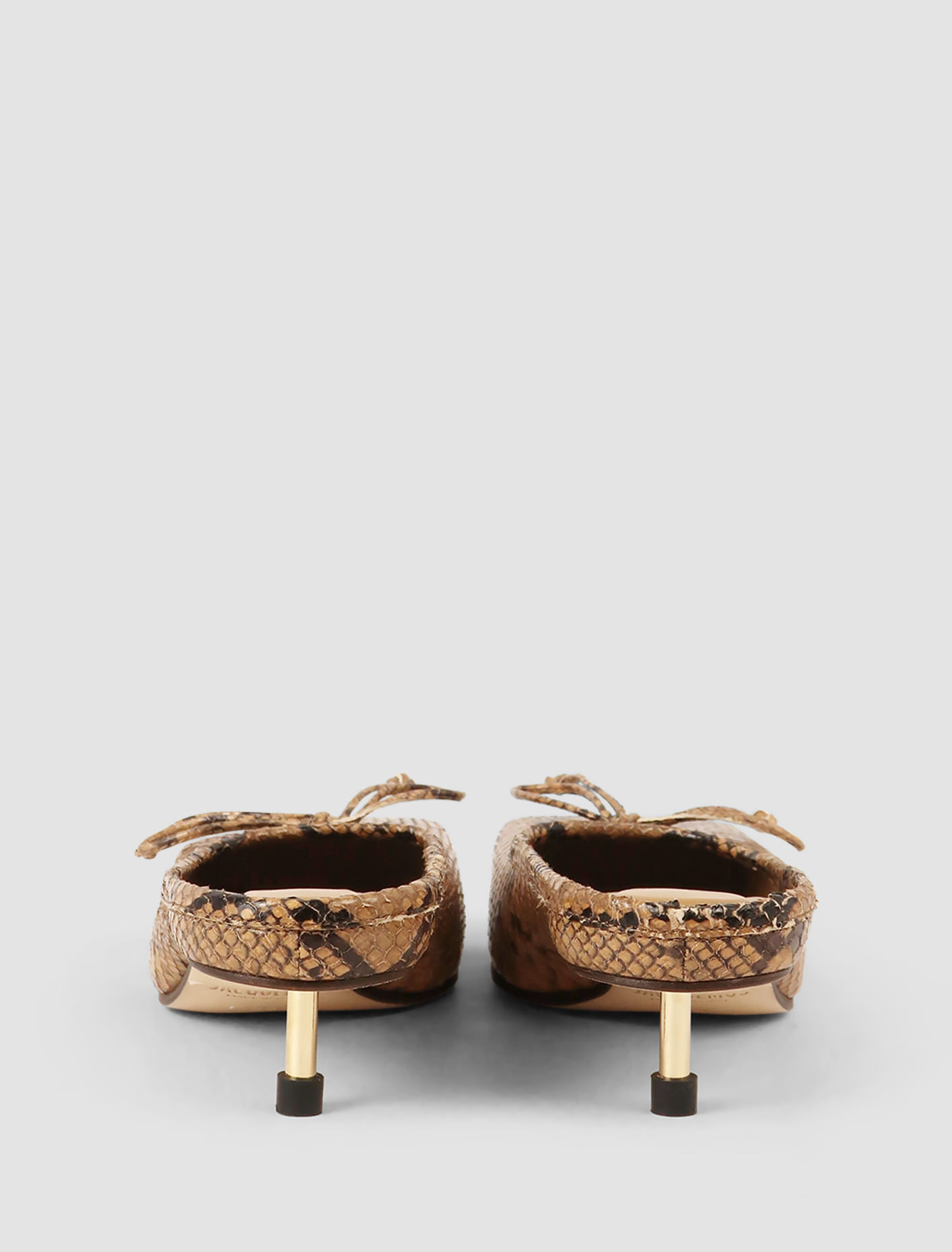 Shop Jacquemus Low Ballet Mules In Light Brown