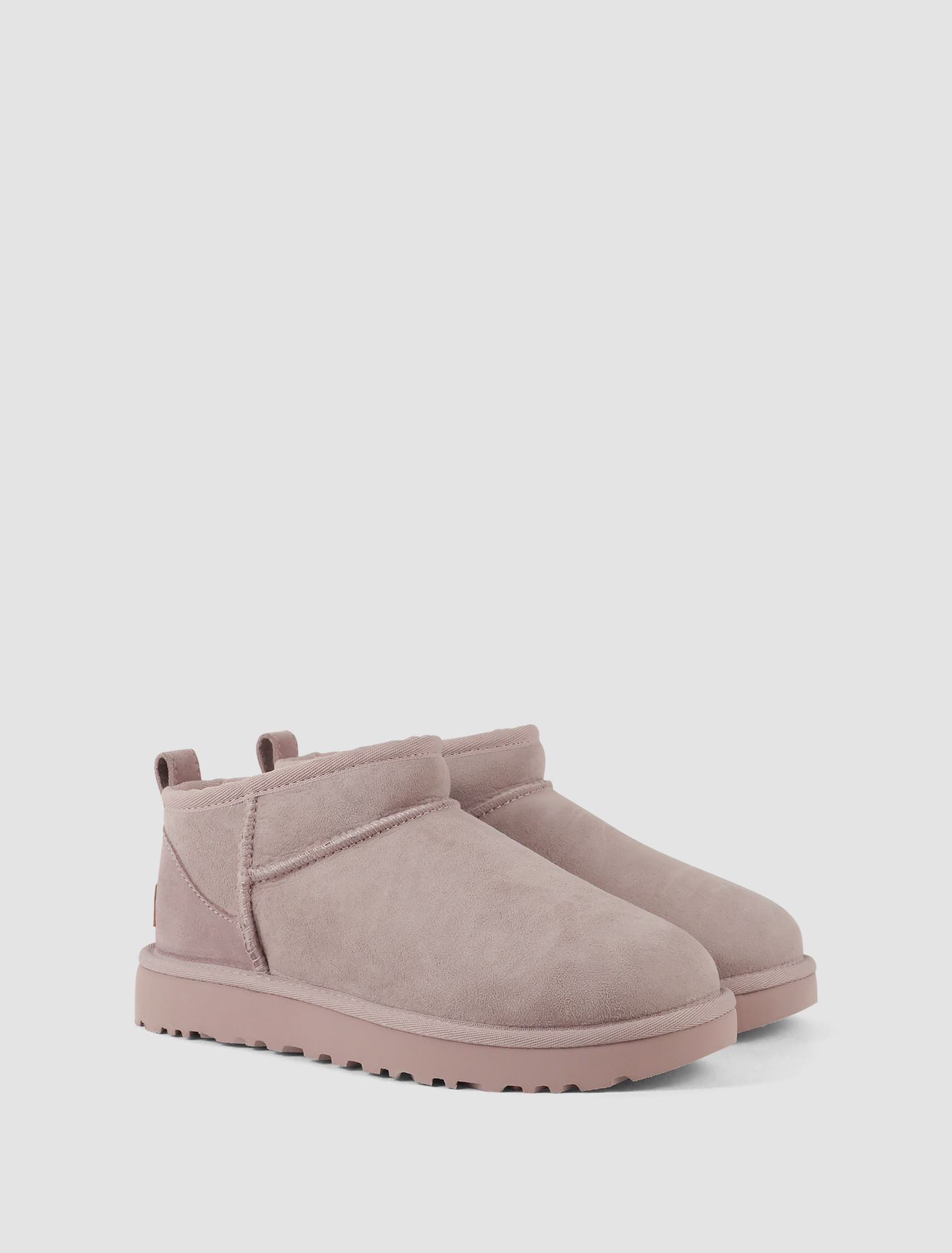 Shop Ugg Classic Ultra Mini Boots In Pale Smoke