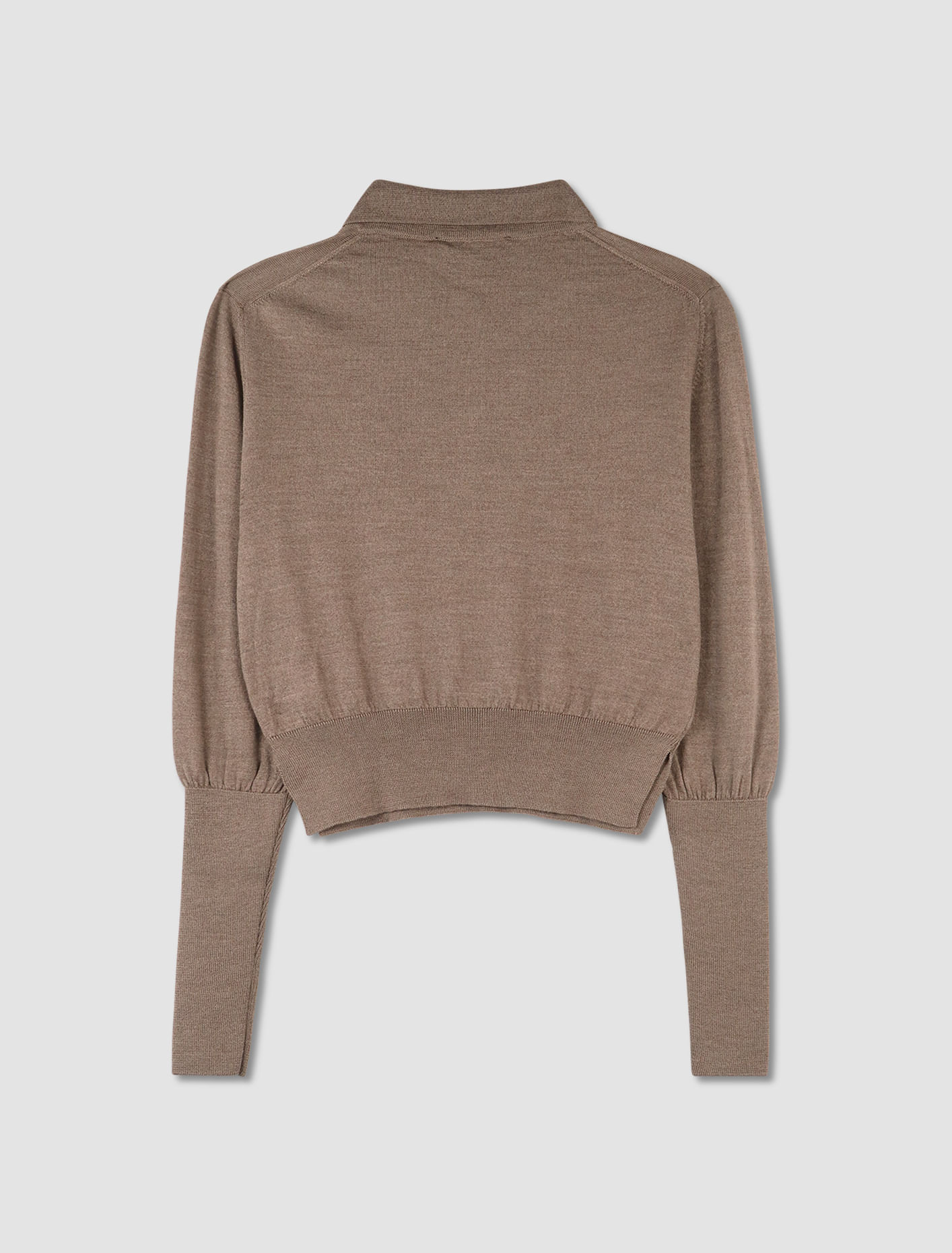 Shop Simone Rocha Polo Sweater In Clay,clear